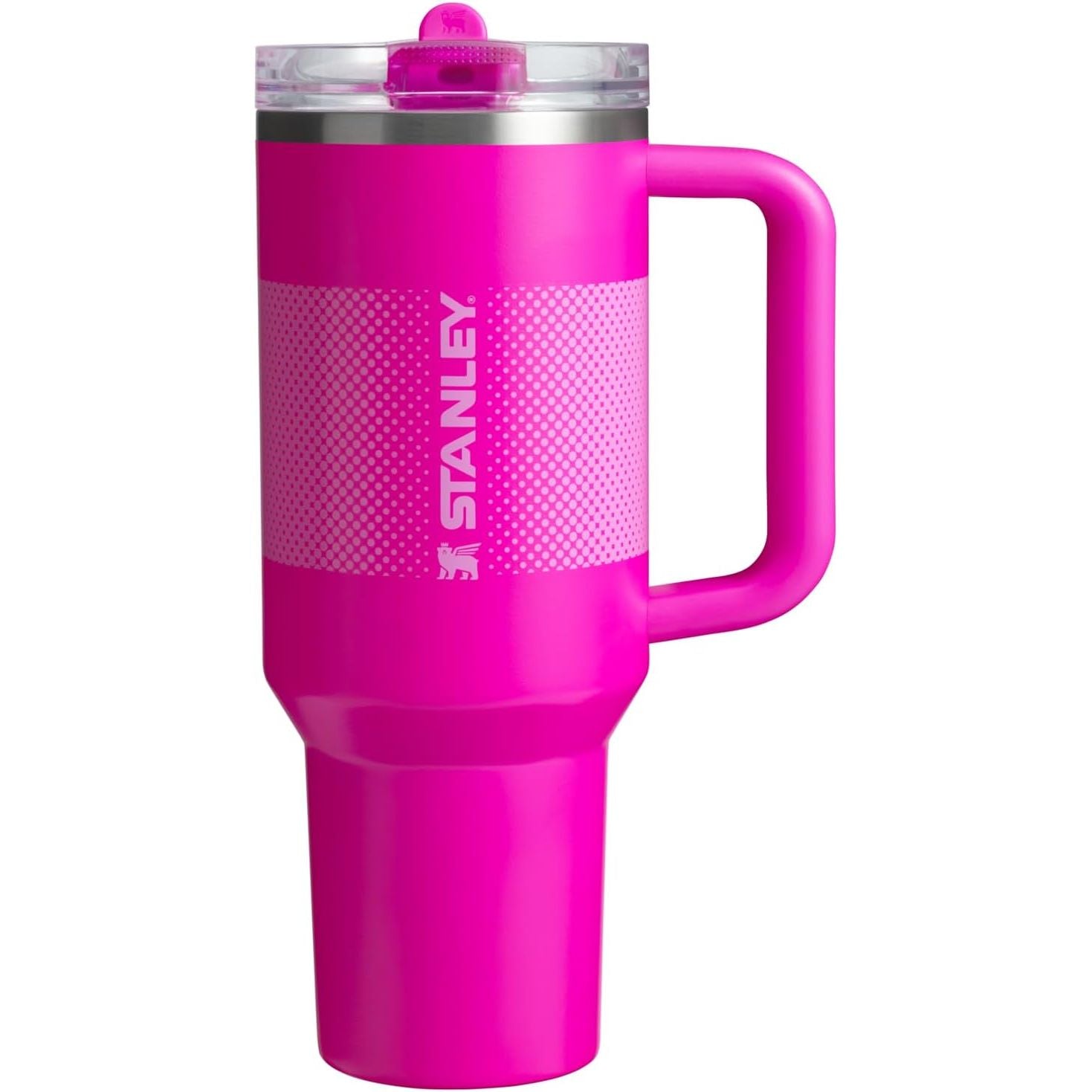 STANLEY Quencher ProTour Flip Straw Tumbler mit auslaufsicherem Deckel 1,2 Liter | Integrierter Strohhalm und Griff | Passt in Becherhalter für Reisen | Isolierter Edelstahlbecher | BPA-frei | Rosenquarz
