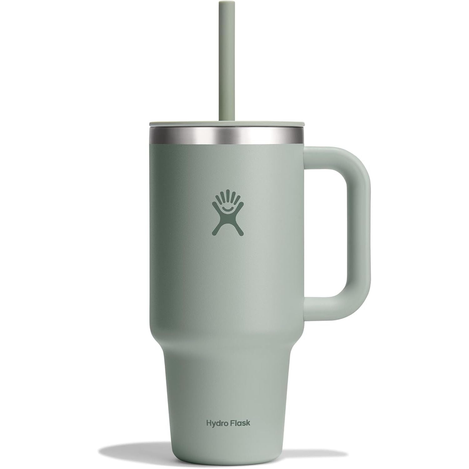 Hydro Flask Travel Tumbler mit Griff, Deckel und Trinkhalm – Isolierter Edelstahl, 40 Oz Trillium