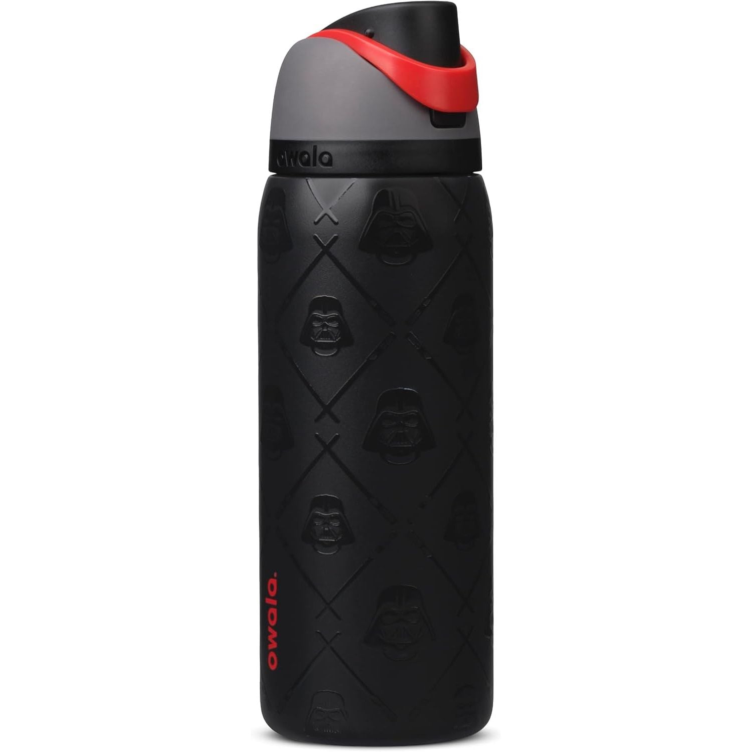 Owala Star Wars FreeSip Isolierte Edelstahl-Wasserflasche mit Strohhalm für Sport, Reisen und Schule, BPA-freie Sportwasserflasche, 946 ml, Darth Vader