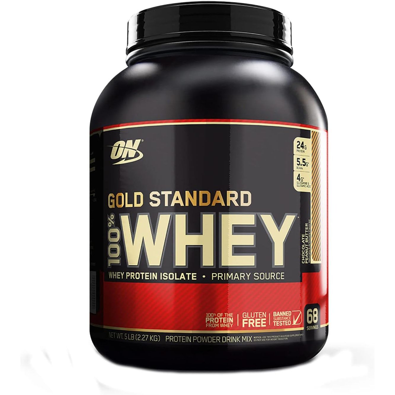 Optimum Nutrition 100 % Whey Chocolate Gold Standrad, 5.64 Pound