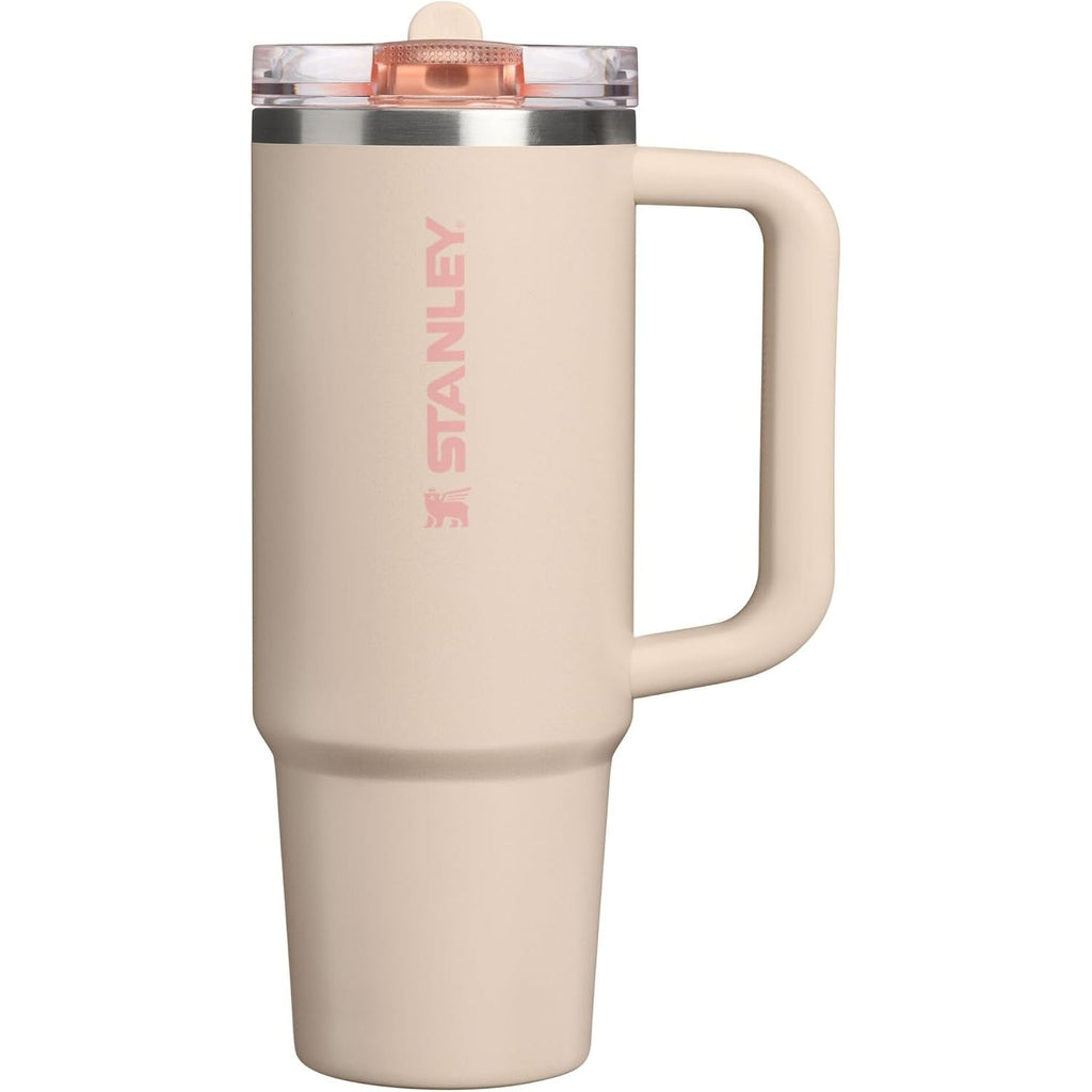 STANLEY Quencher ProTour Flip Straw Tumbler mit auslaufsicherem Deckel 1,2 Liter | Integrierter Strohhalm und Griff | Passt in Becherhalter für Reisen | Isolierter Edelstahlbecher | BPA-frei | Rosenquarz