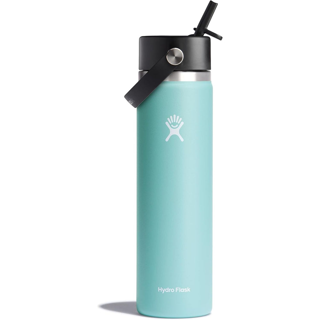 Hydro Flask Trinkflasche - Isolierter Edelstahl - Breiter Strohhalmdeckel, auslaufsicher, tropffrei in 32 Oz Fossil Brown