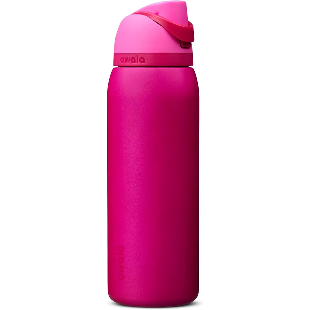 Owala FreeSip Isolierte Edelstahl-Wasserflasche mit Strohhalm für Sport und Reise, BPA-frei, 950 ml, Foggy Tide