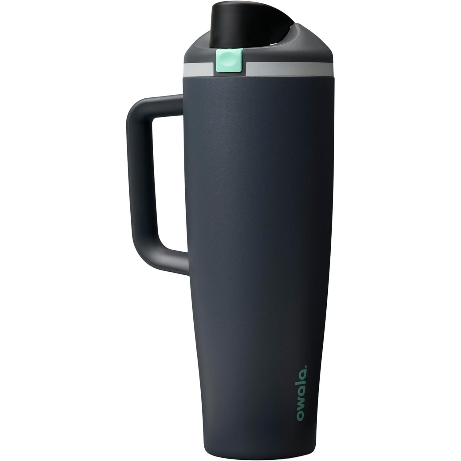 Owala FreeSip Tumbler Isolierte Edelstahl-Trinkflasche mit integriertem Strohhalm und seitlichem Griff, für Reisen, Arbeit, Schule und Sport, 40oz, BPA-frei, auslaufsicher, Angel Food Cake