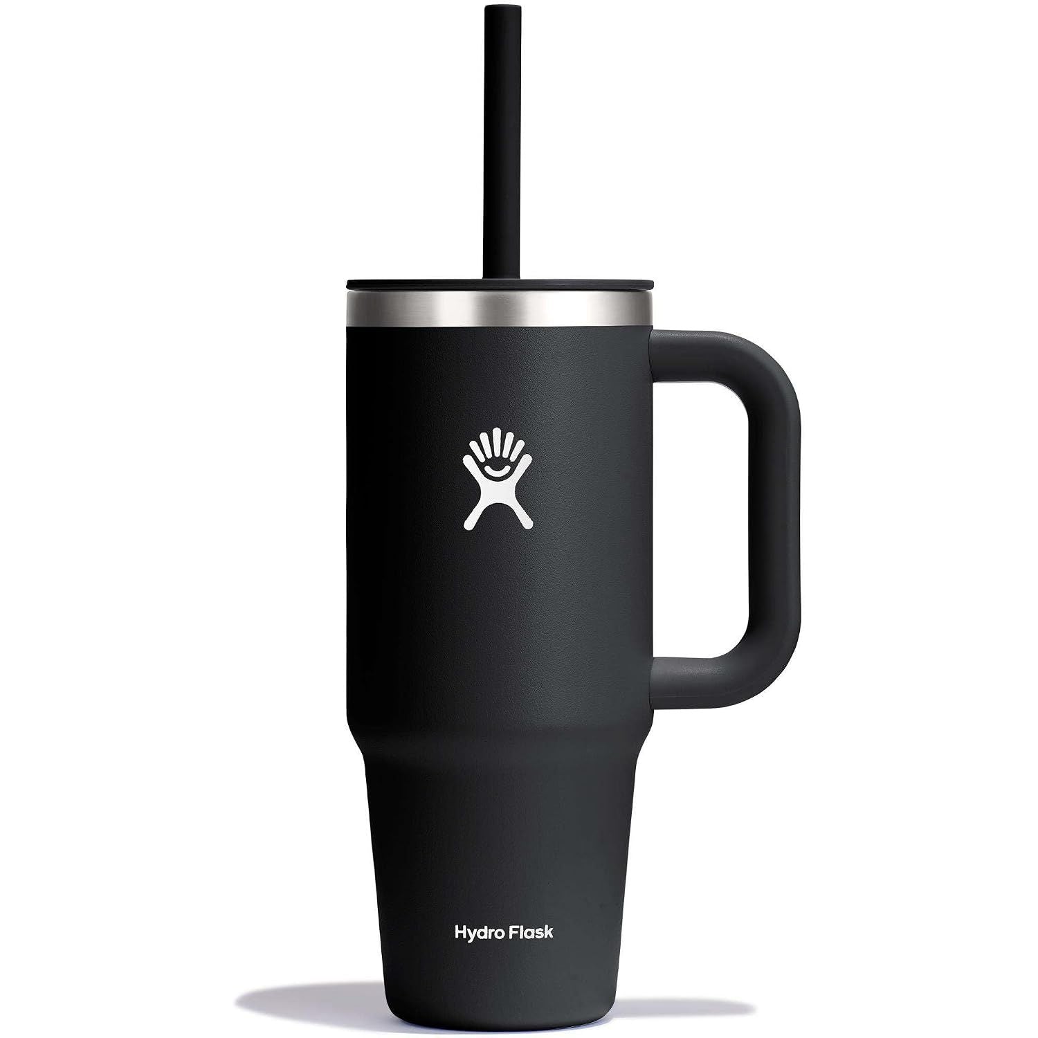 Hydro Flask Travel Tumbler mit Griff, Deckel und Trinkhalm – Isolierter Edelstahl, 40 Oz Trillium
