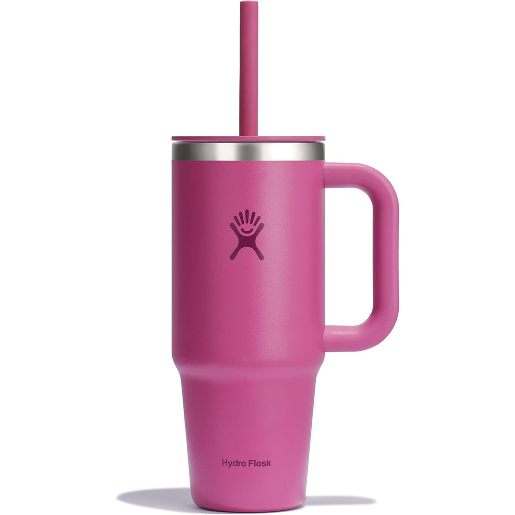 Hydro Flask Travel Tumbler mit Griff, Deckel und Trinkhalm – Isolierter Edelstahl, 40 Oz Trillium