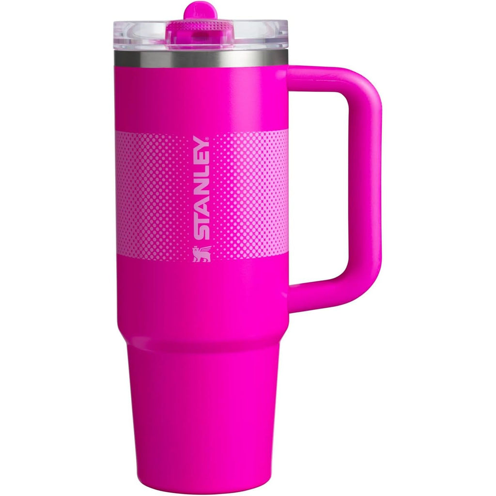 STANLEY Quencher ProTour Flip Straw Tumbler mit auslaufsicherem Deckel 1,2 Liter | Integrierter Strohhalm und Griff | Passt in Becherhalter für Reisen | Isolierter Edelstahlbecher | BPA-frei | Rosenquarz