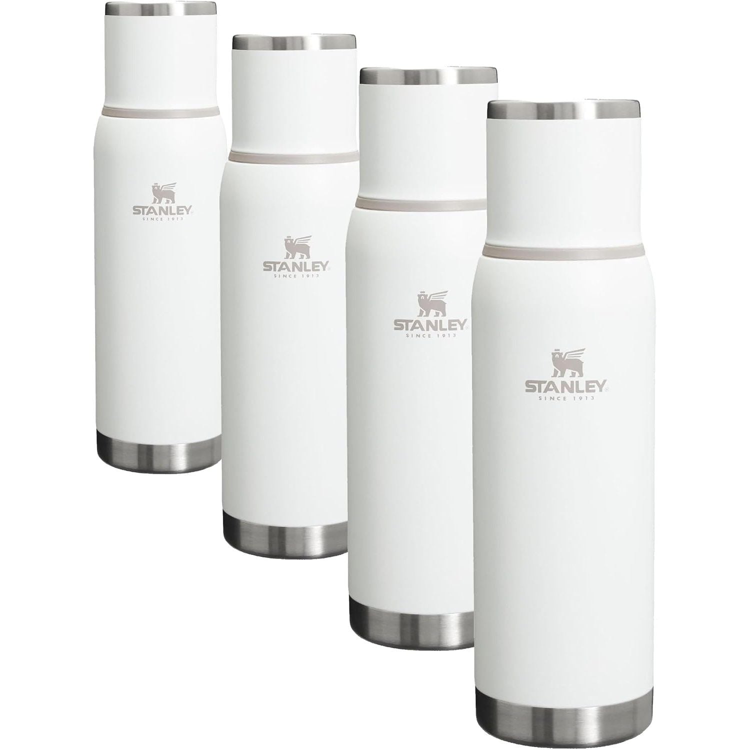 Stanley Adventure-To-Go Vakuumflasche 1,1 l | Weithals mit auslaufsicherem Tassendeckel | Hält Getränke heiß oder kalt | Kompakt für Reisen | Isolierte Edelstahl-Thermflasche | BPA-frei | Spring Green
