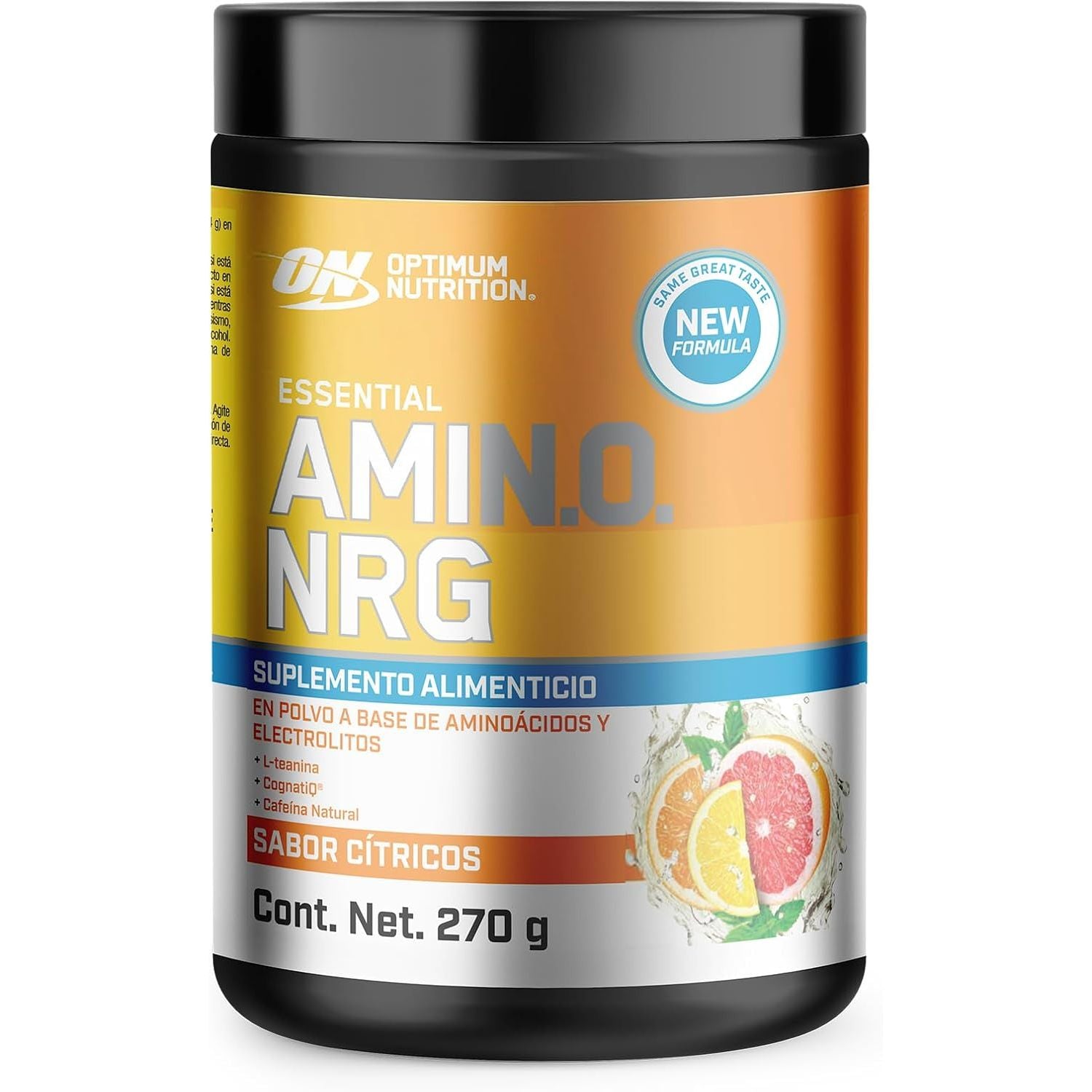 Optimum Nutrition Amino Energy Powder Plus Focus, with BCAA, Electrolytes, and Caffeine, Juicy Strawberry, 30 Servings (Packaging May Vary)