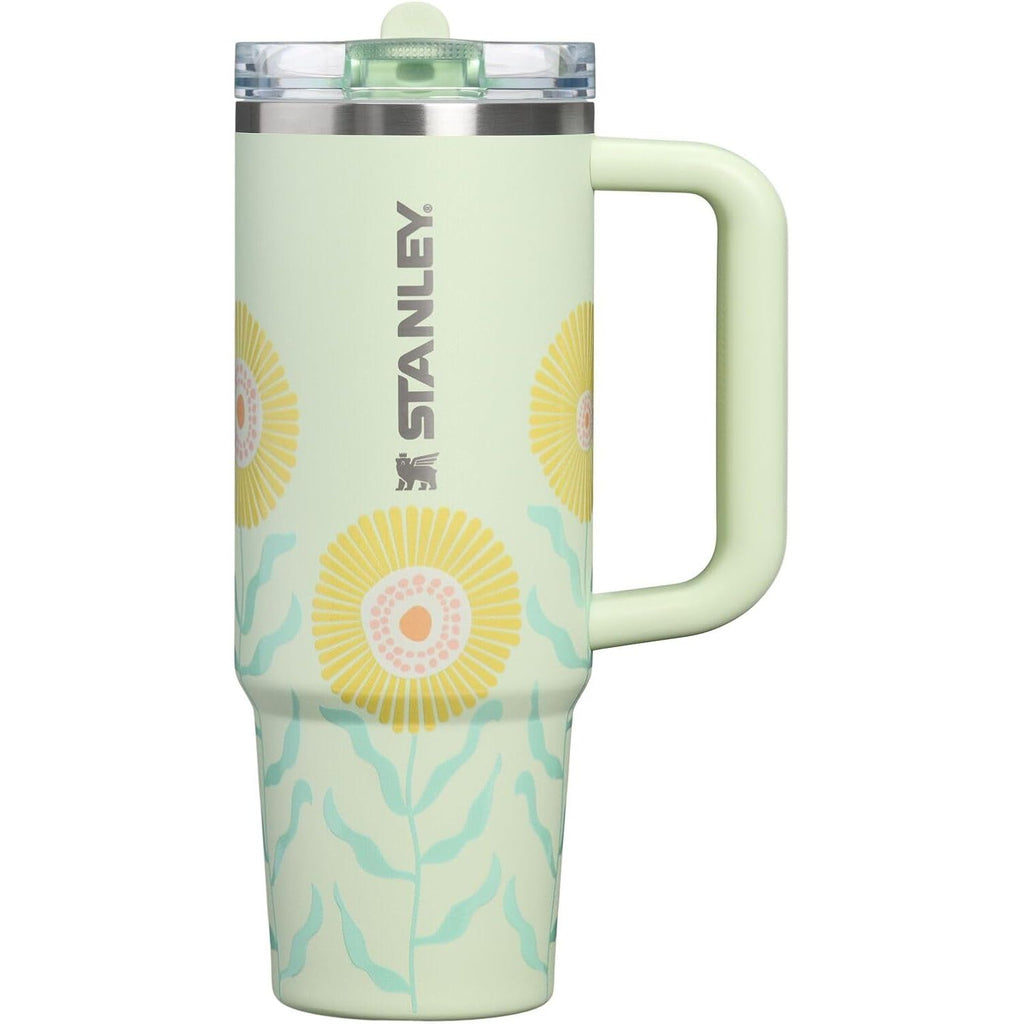 STANLEY Quencher ProTour Flip Straw Tumbler mit auslaufsicherem Deckel 1,2 Liter | Integrierter Strohhalm und Griff | Passt in Becherhalter für Reisen | Isolierter Edelstahlbecher | BPA-frei | Rosenquarz