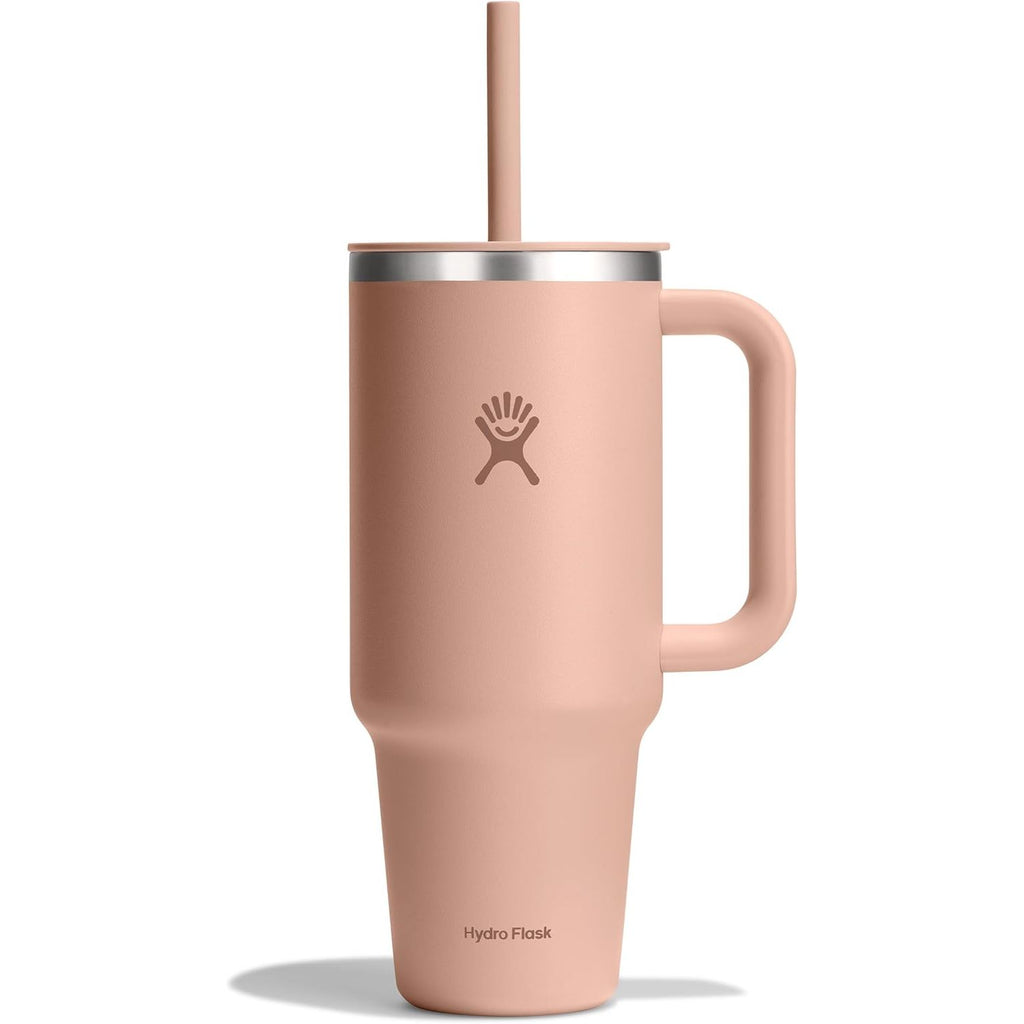 Hydro Flask Travel Tumbler mit Griff, Deckel und Trinkhalm – Isolierter Edelstahl, 40 Oz Trillium