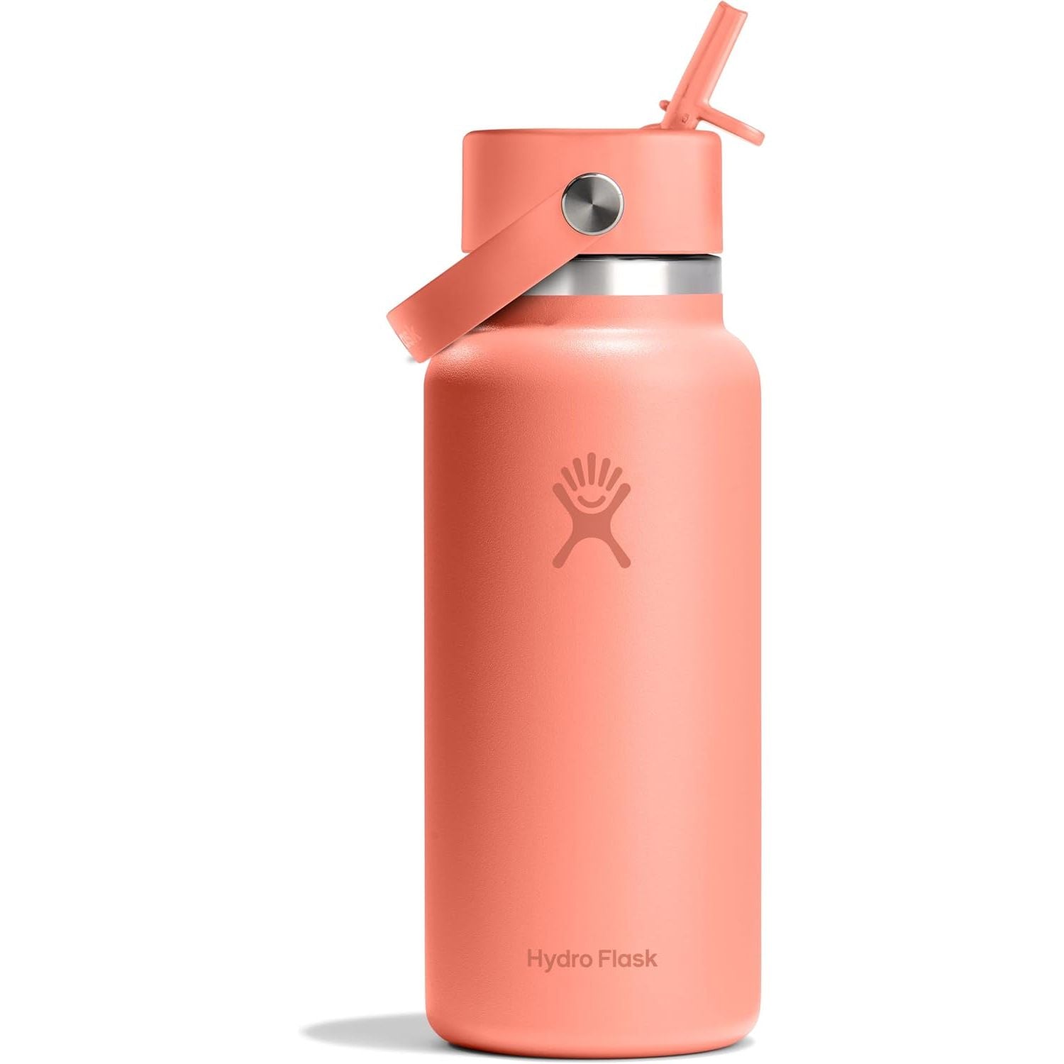Hydro Flask Trinkflasche - Isolierter Edelstahl - Breiter Strohhalmdeckel, auslaufsicher, tropffrei in 32 Oz Fossil Brown
