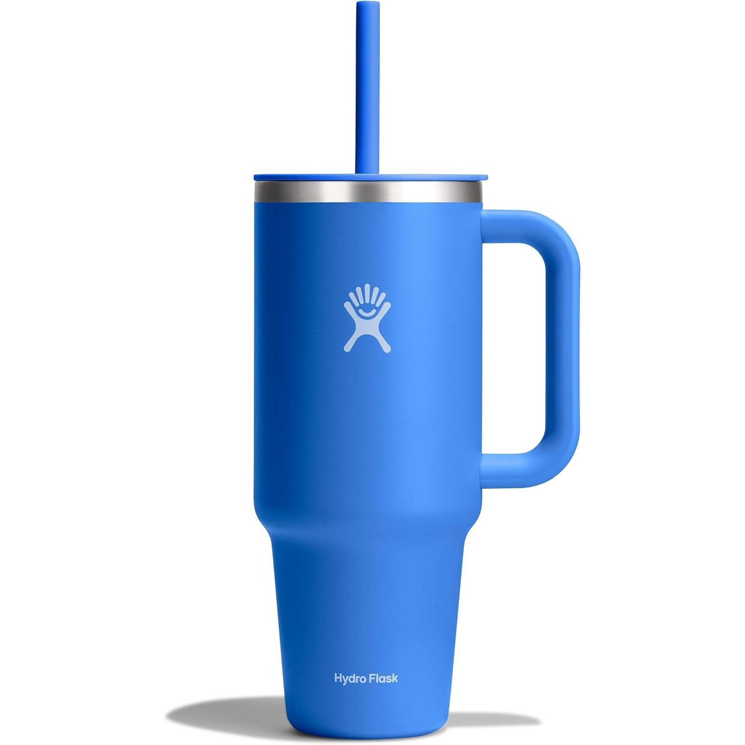 Hydro Flask Travel Tumbler mit Griff, Deckel und Trinkhalm – Isolierter Edelstahl, 40 Oz Trillium
