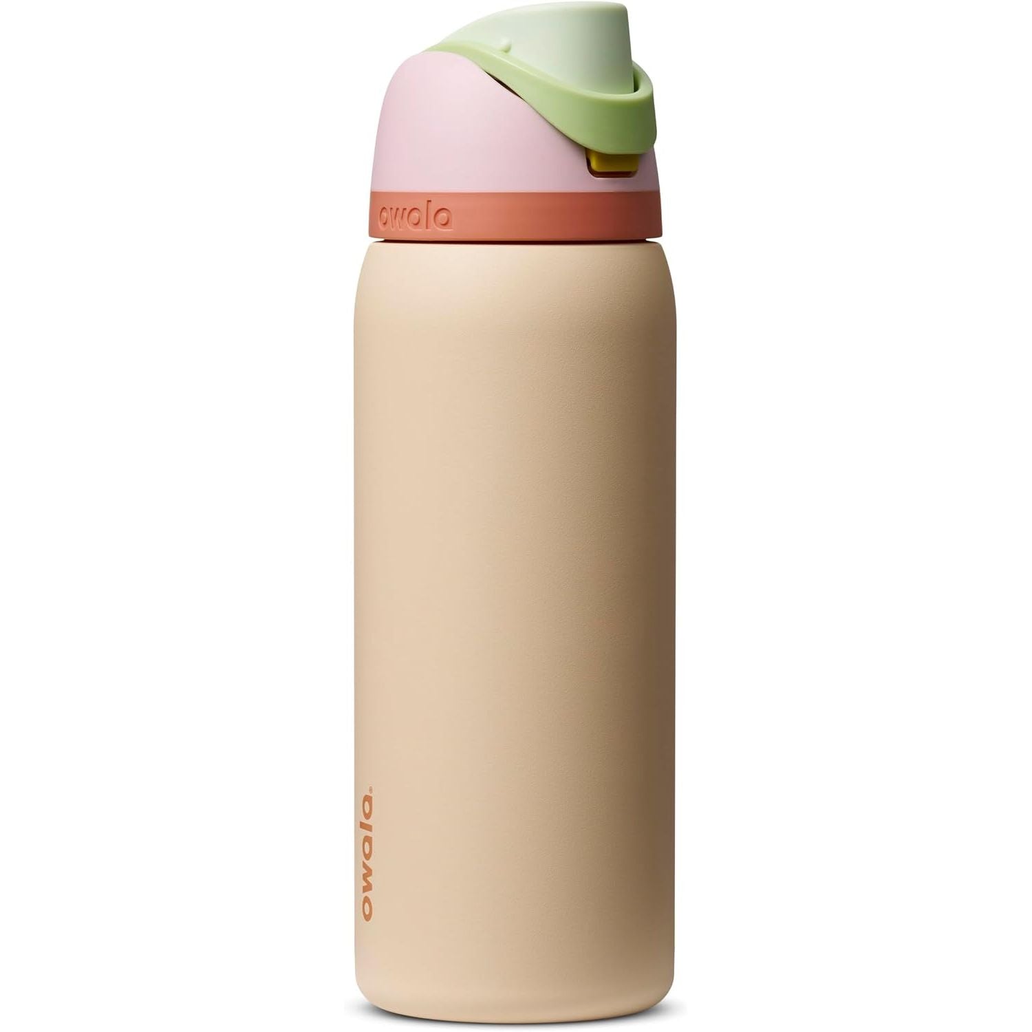 Owala FreeSip Isolierte Edelstahl-Wasserflasche mit Strohhalm für Sport und Reise, BPA-frei, 950 ml, Foggy Tide