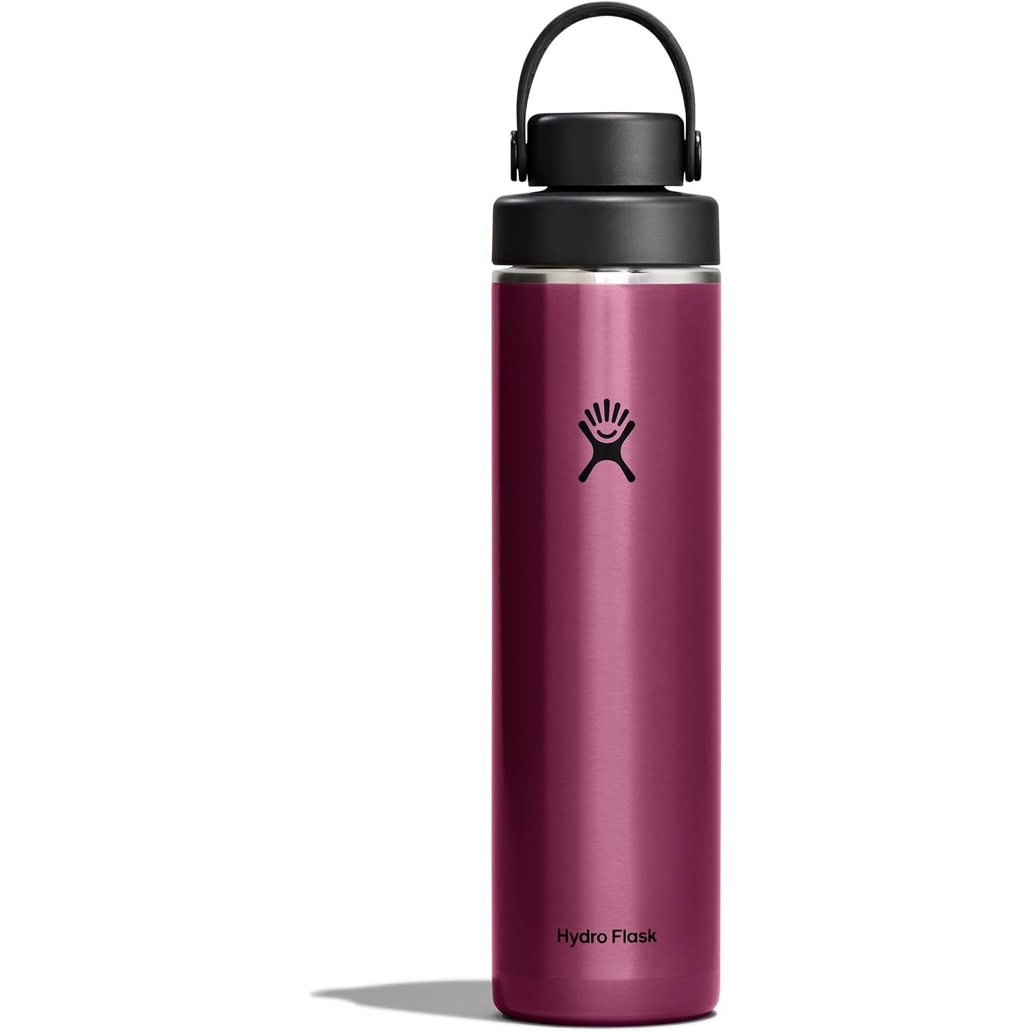 Hydro Flask Lightweight Wide Flex Chug Cap - Isolierte Edelstahl-Wasserflasche 16 Oz Obsidian