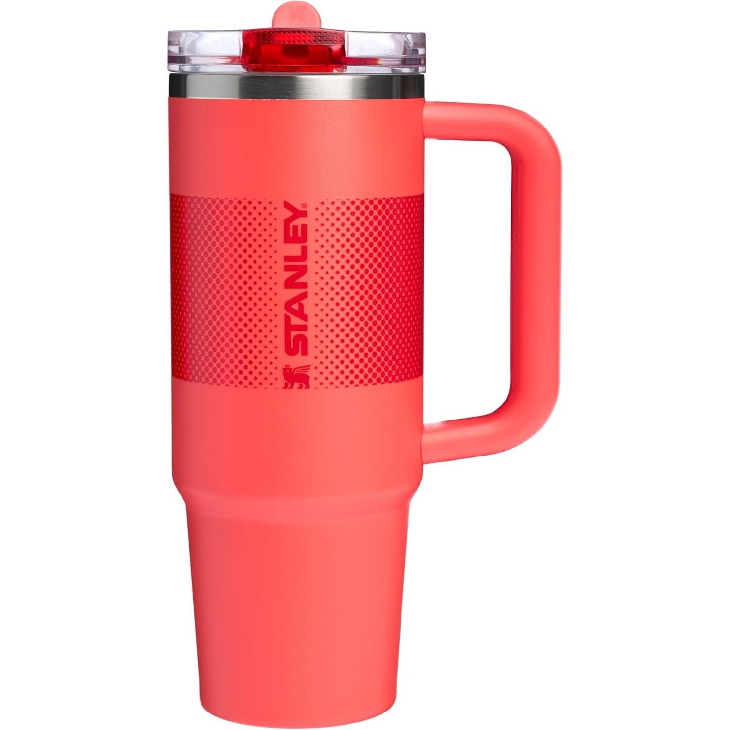 STANLEY Quencher ProTour Flip Straw Tumbler mit auslaufsicherem Deckel 1,2 Liter | Integrierter Strohhalm und Griff | Passt in Becherhalter für Reisen | Isolierter Edelstahlbecher | BPA-frei | Rosenquarz