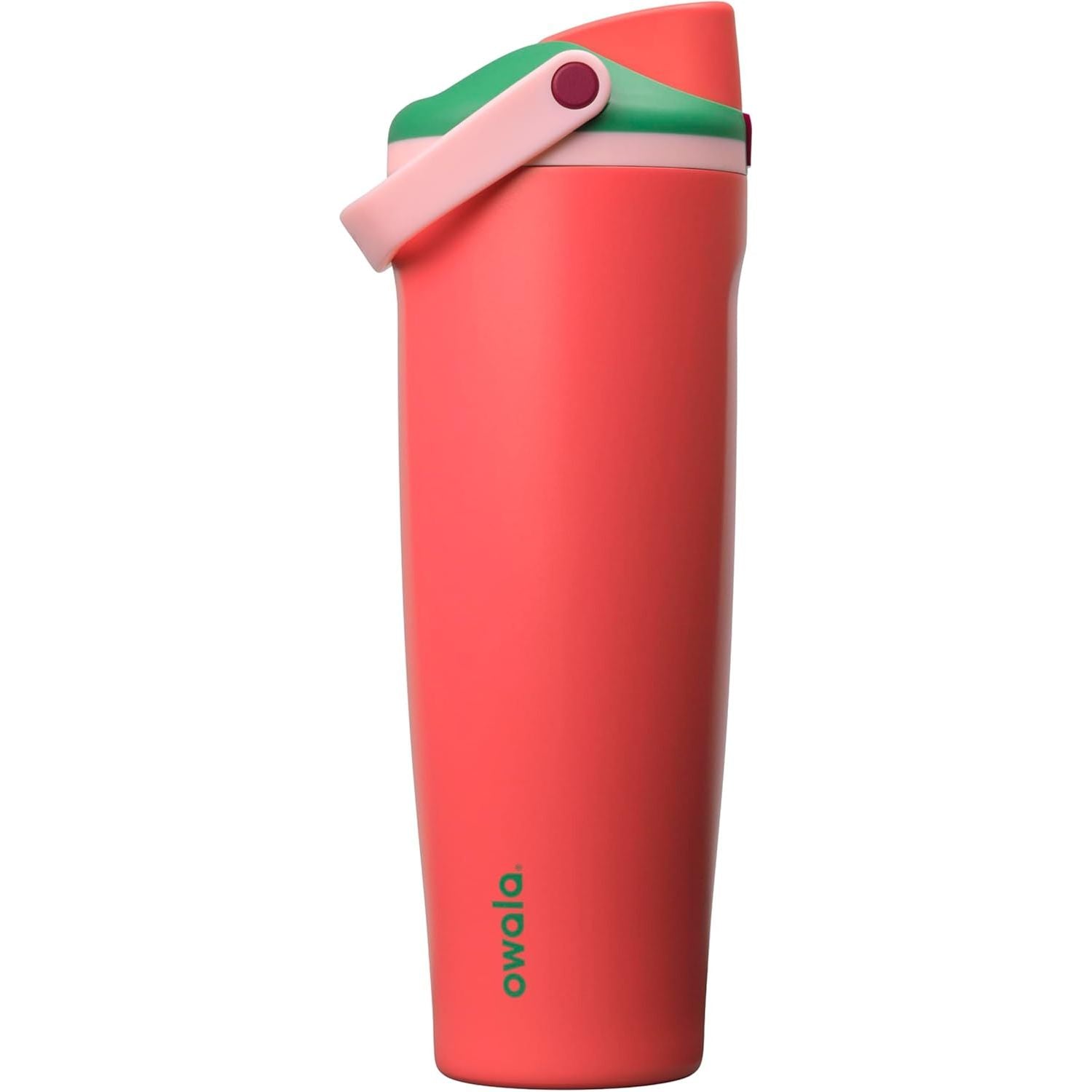 Owala FreeSip Sway Isolierte Edelstahl-Trinkflasche mit Zwei-Wege-Ausguss, integriertem Strohhalm und Eimergriff, für Reisen, Schule und Sport, 1,2 l, BPA-frei, auslaufsicher, Foggy Tide