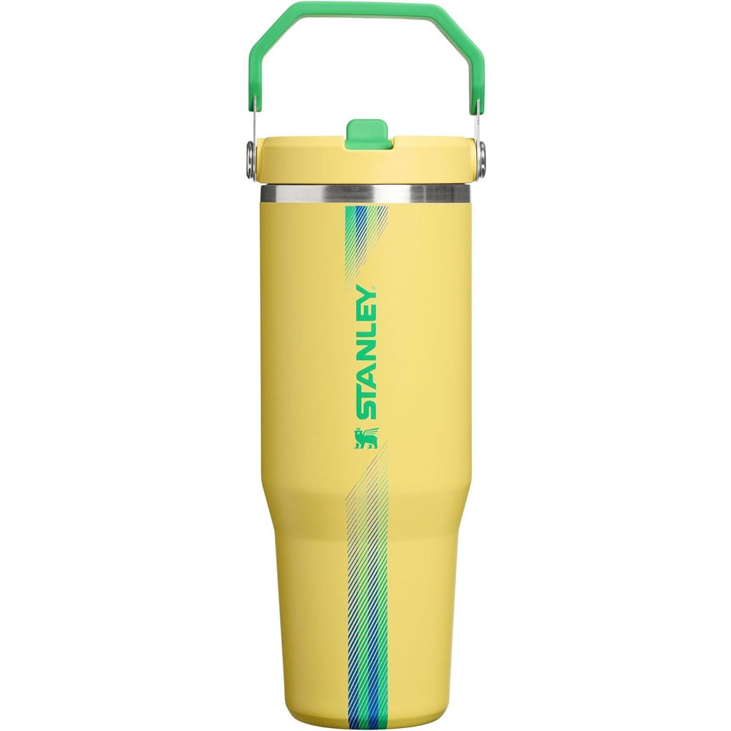 STANLEY IceFlow 2.0 Flip Straw Tumbler mit Griff 887 ml | Drehverschluss und Klappstrohhalm | Auslaufsichere Wasserflasche | Isolierter Edelstahl | BPA-frei | Rose Quarz 2.0