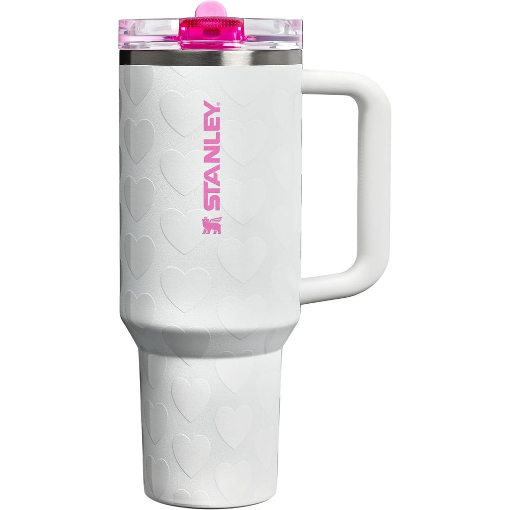 STANLEY Quencher ProTour Flip Straw Tumbler mit auslaufsicherem Deckel 1,2 Liter | Integrierter Strohhalm und Griff | Passt in Becherhalter für Reisen | Isolierter Edelstahlbecher | BPA-frei | Rosenquarz