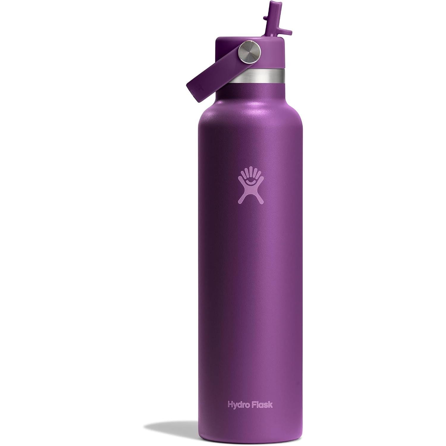 Hydro Flask Wasserflasche – isolierter Edelstahl – Strohhalmverschluss, auslaufsicher, tropfsicher in 24 Oz Capri Blue