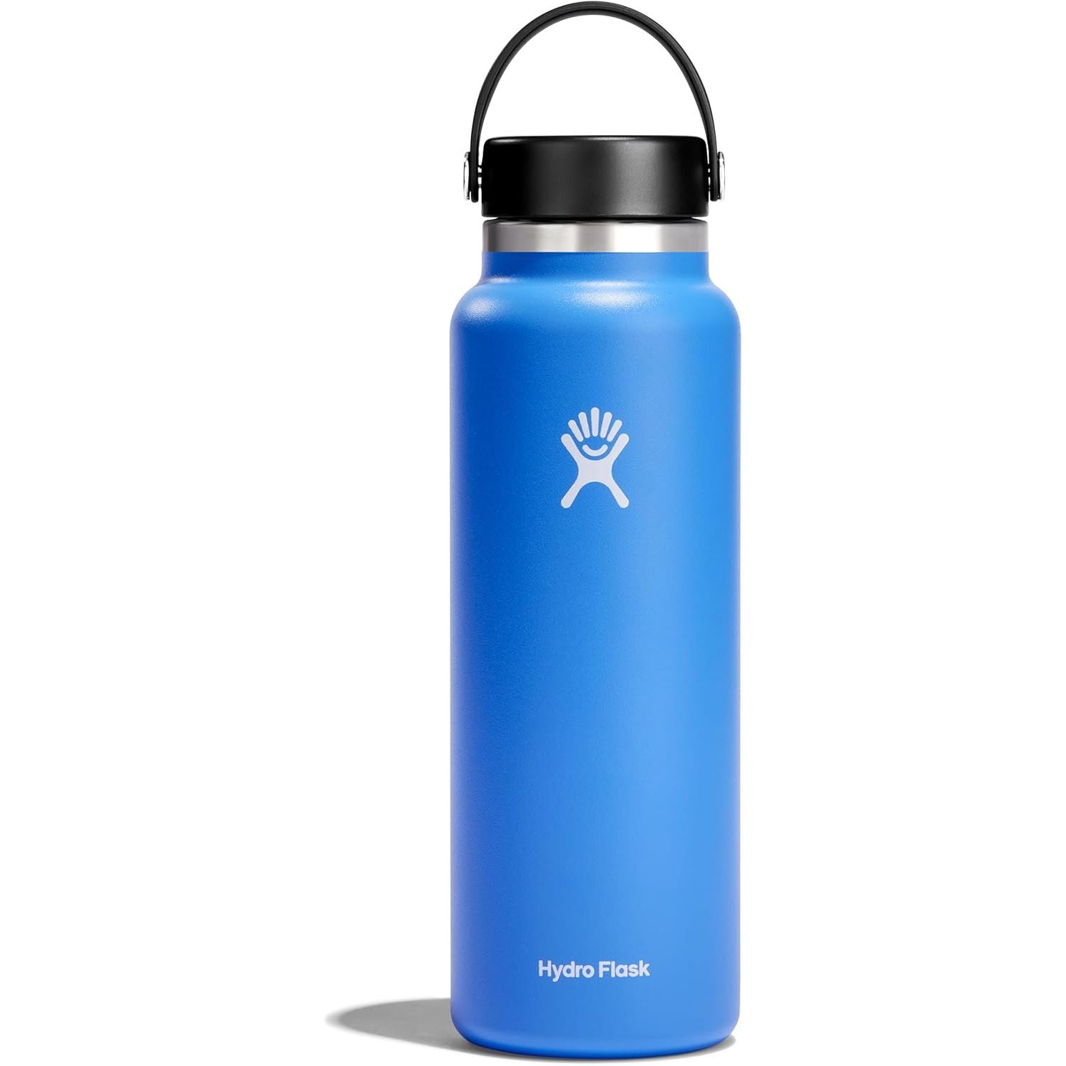 Hydro Flask Wasserflasche – isolierter Edelstahl – Weithals-Flex-Deckel, auslaufsicher, tropffrei und wiederbefüllbar, 590 ml Harbor Blue