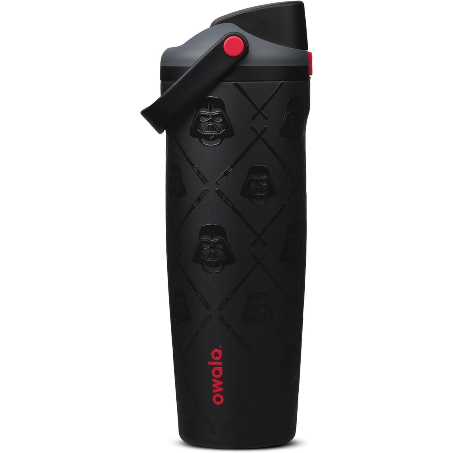 Owala Star Wars FreeSip Sway Isolierte Edelstahl-Trinkflasche mit Zwei-Wege-Ausguss, integriertem Strohhalm und Tragegriff, ideal für Reisen, Schule und Sport, 887 ml, BPA-frei, auslaufsicher, Darth Vader