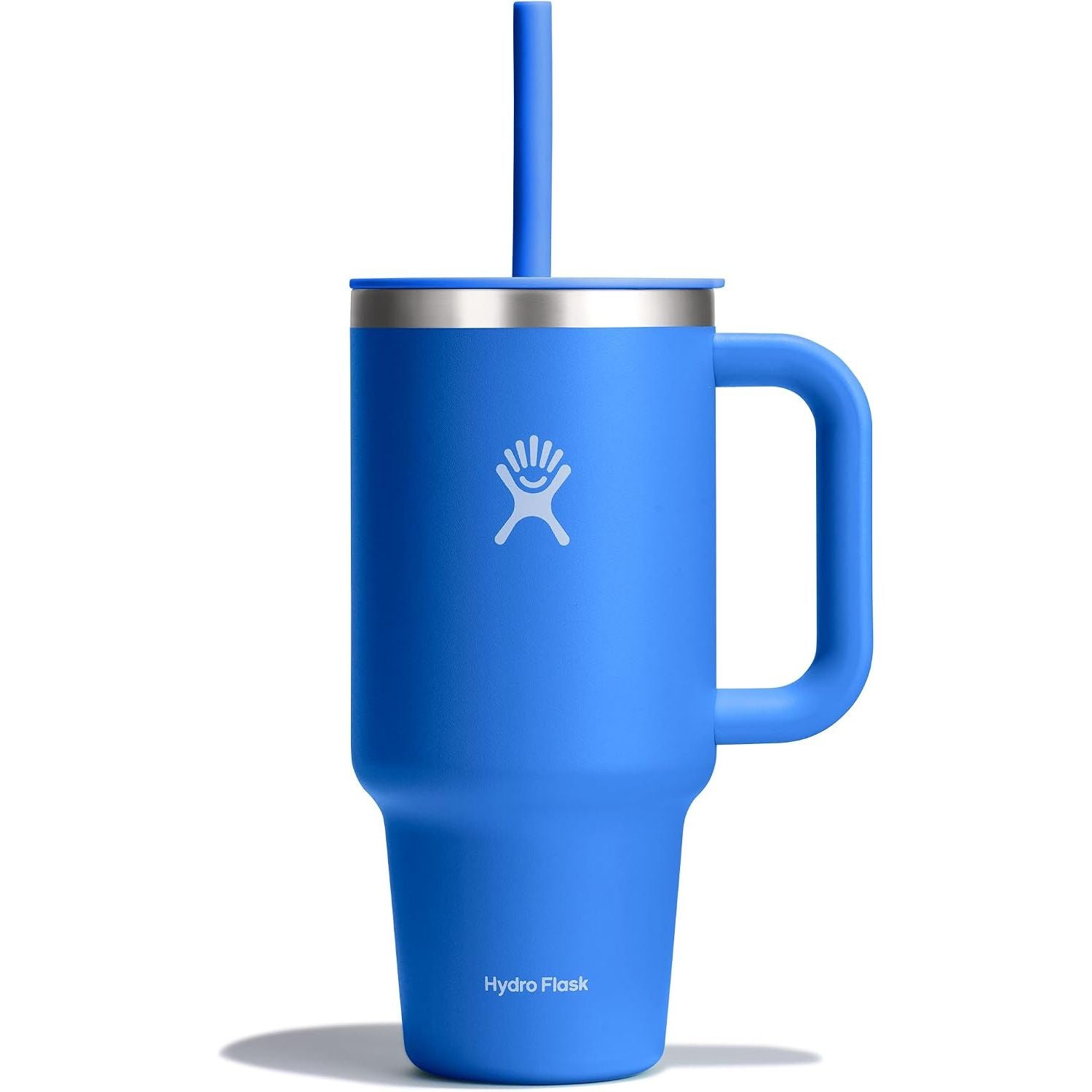 Hydro Flask Travel Tumbler mit Griff, Deckel und Trinkhalm – Isolierter Edelstahl, 40 Oz Trillium