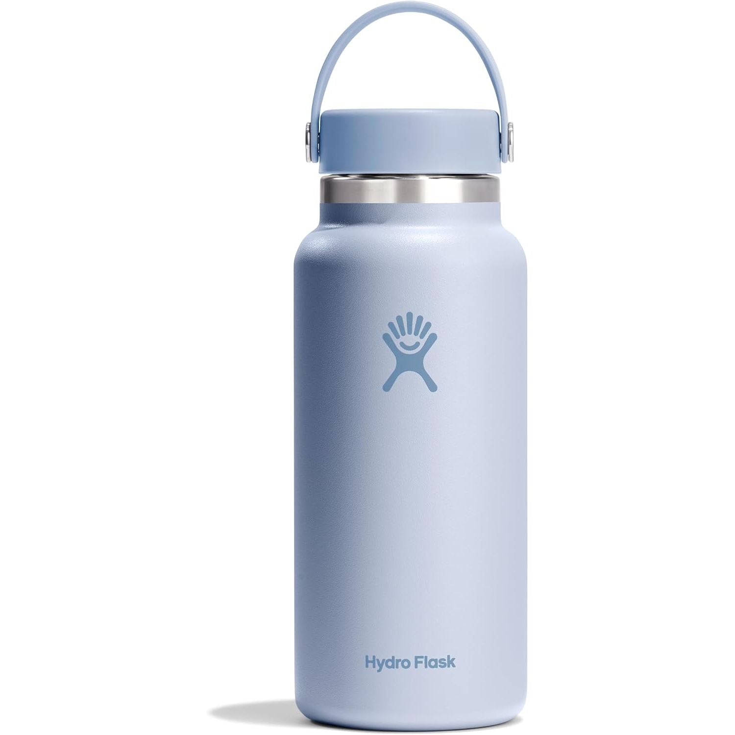 Hydro Flask Wasserflasche – isolierter Edelstahl – Weithals-Flex-Deckel, auslaufsicher, tropffrei und wiederbefüllbar, 590 ml Harbor Blue