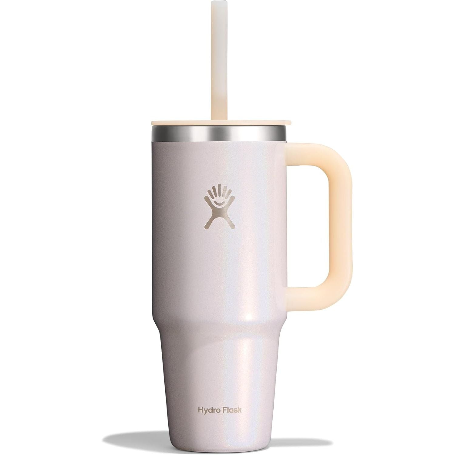 Hydro Flask Travel Tumbler mit Griff, Deckel und Trinkhalm – Isolierter Edelstahl, 40 Oz Trillium