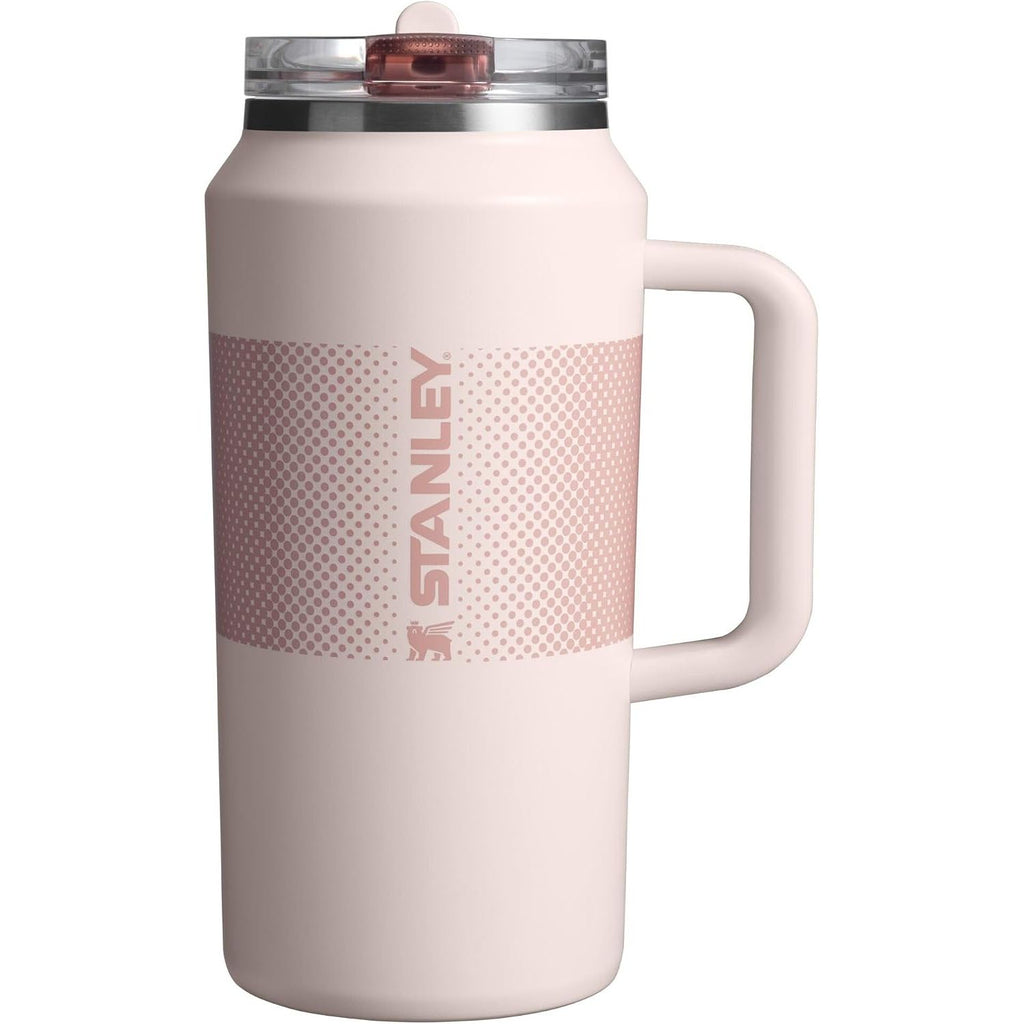 STANLEY Quencher ProTour Flip Straw Tumbler mit auslaufsicherem Deckel 1,2 Liter | Integrierter Strohhalm und Griff | Passt in Becherhalter für Reisen | Isolierter Edelstahlbecher | BPA-frei | Rosenquarz