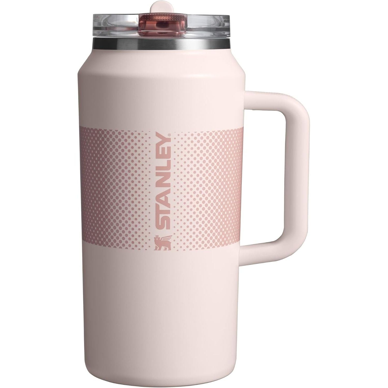 STANLEY Quencher ProTour Flip Straw Tumbler mit auslaufsicherem Deckel 1,2 Liter | Integrierter Strohhalm und Griff | Passt in Becherhalter für Reisen | Isolierter Edelstahlbecher | BPA-frei | Rosenquarz