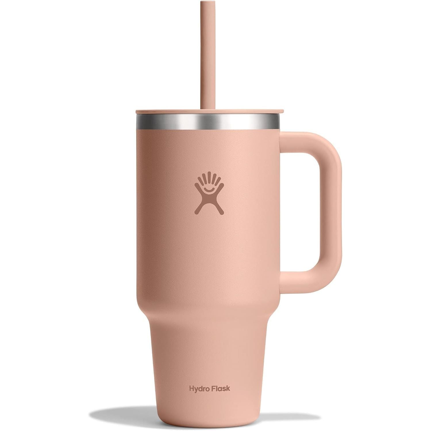 Hydro Flask Travel Tumbler mit Griff, Deckel und Trinkhalm – Isolierter Edelstahl, 40 Oz Trillium
