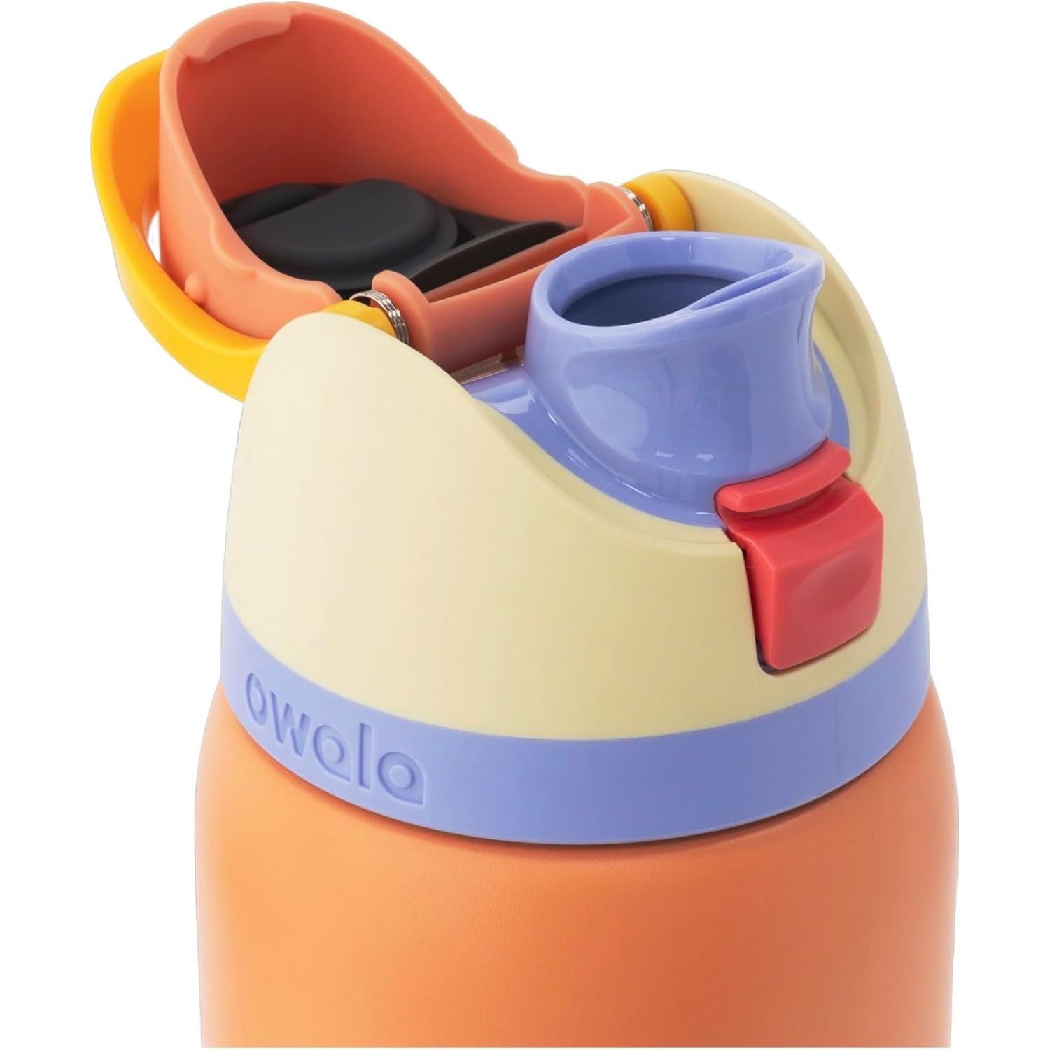 Owala FreeSip Edelstahl-Wasserflasche, Lemon Meringue, 946 ml