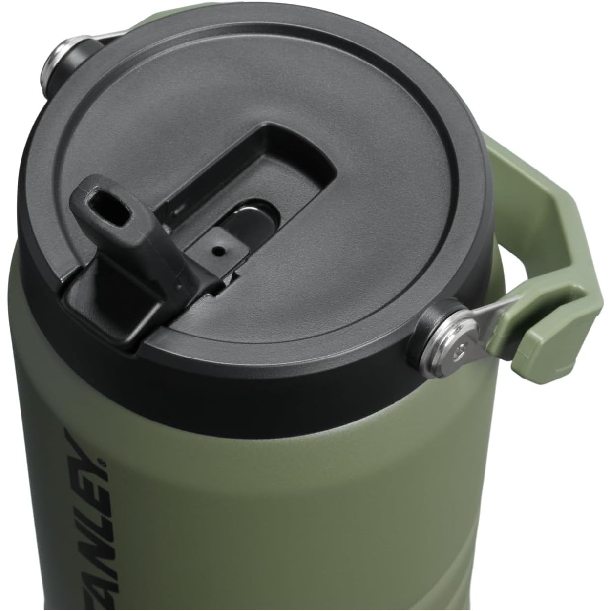 Stanley IceFlow 2.0 Flip Straw Kanne mit Griff 40 oz | Schraubverschluss und hochklappbarer Trinkhalm | Auslaufsicher für Reise und Sport | Isolierter Edelstahl | BPA-frei | Dried Pine
