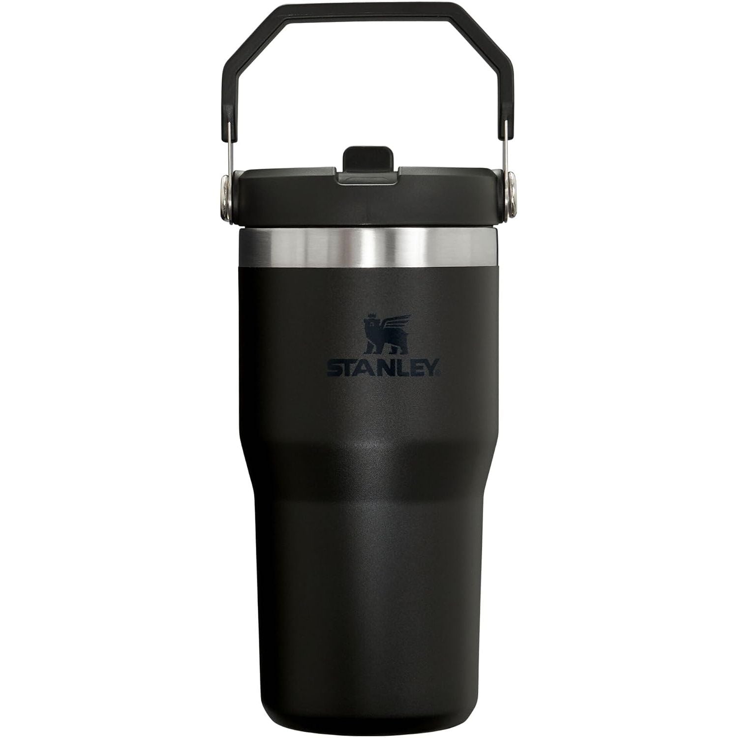 STANLEY IceFlow 2.0 Flip Straw Tumbler mit Griff 887 ml | Drehverschluss und Klappstrohhalm | Auslaufsichere Wasserflasche | Isolierter Edelstahl | BPA-frei | Rose Quarz 2.0