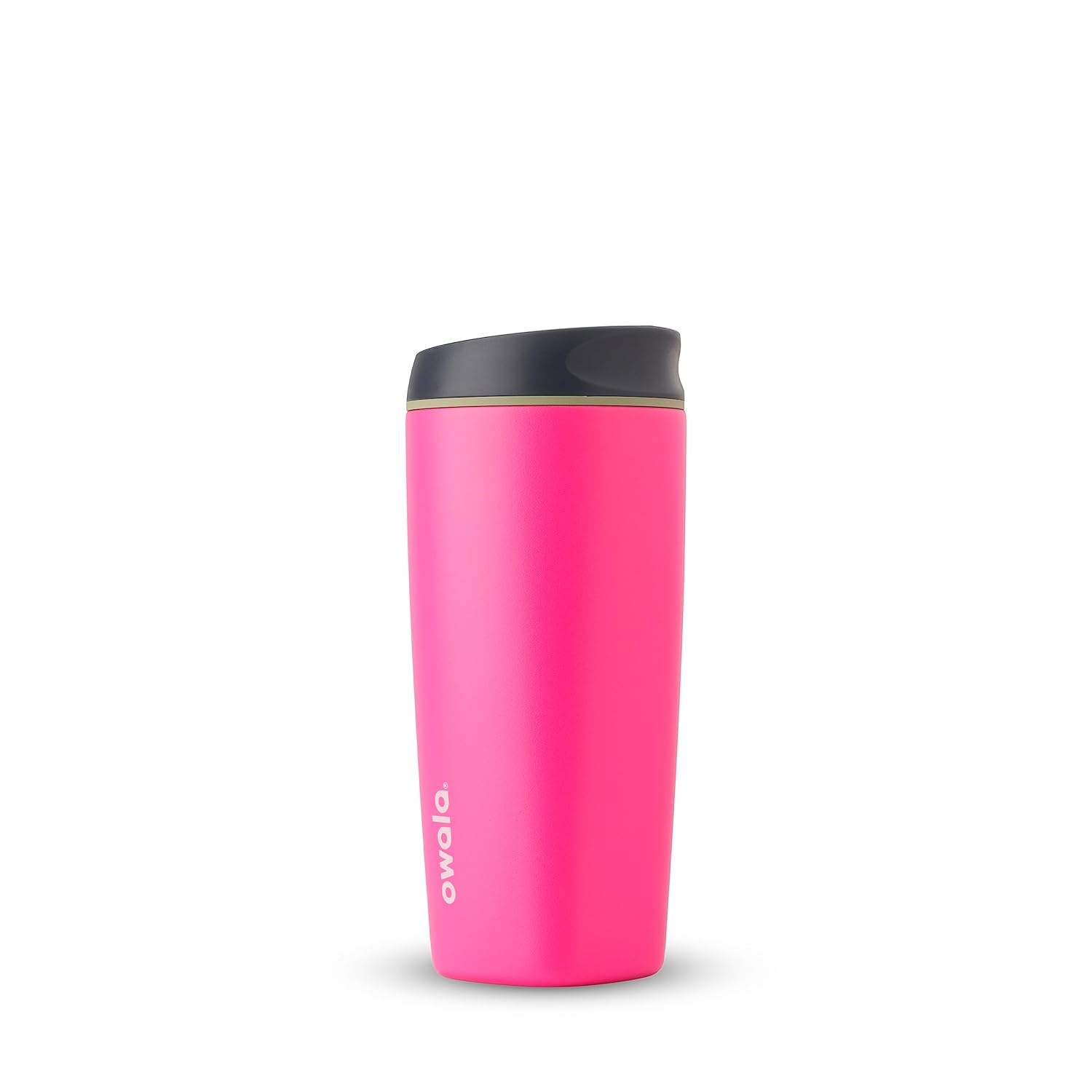 Owala SmoothSip Isolierter Edelstahl-Kaffeebecher, wiederverwendbarer Eiskaffeebecher, Heißkaffee-Reisebecher, BPA-frei, 590 ml, Pink (Watermelon Breeze)