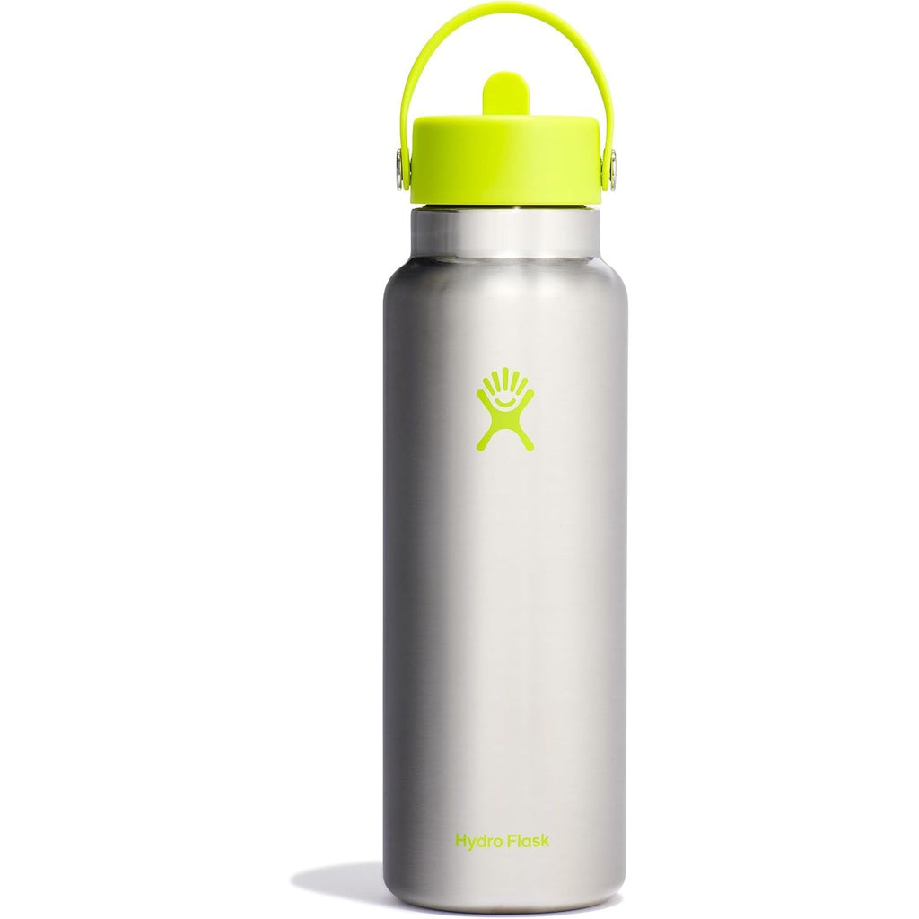 Hydro Flask Trinkflasche - Isolierter Edelstahl - Breiter Strohhalmdeckel, auslaufsicher, tropffrei in 32 Oz Fossil Brown