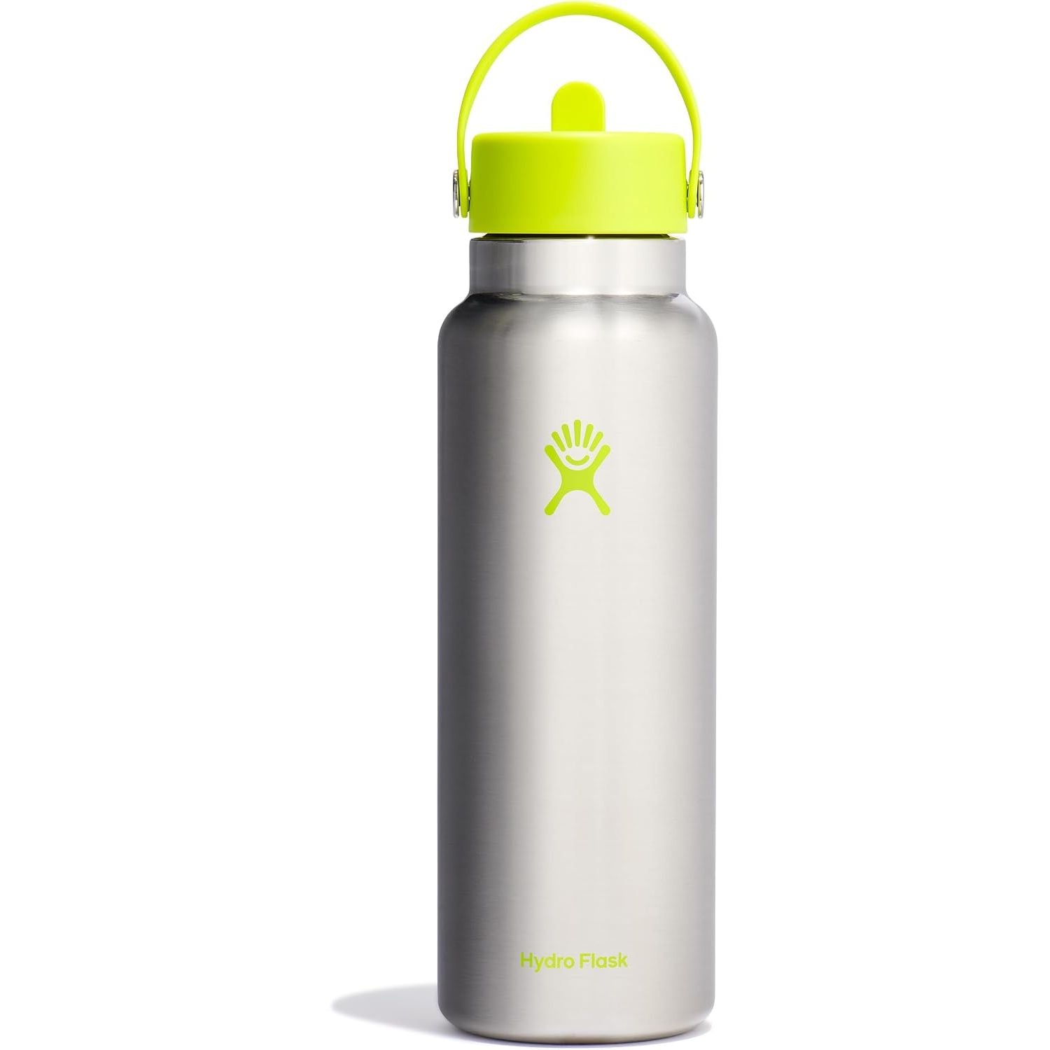 Hydro Flask Trinkflasche - Isolierter Edelstahl - Breiter Strohhalmdeckel, auslaufsicher, tropffrei in 32 Oz Fossil Brown
