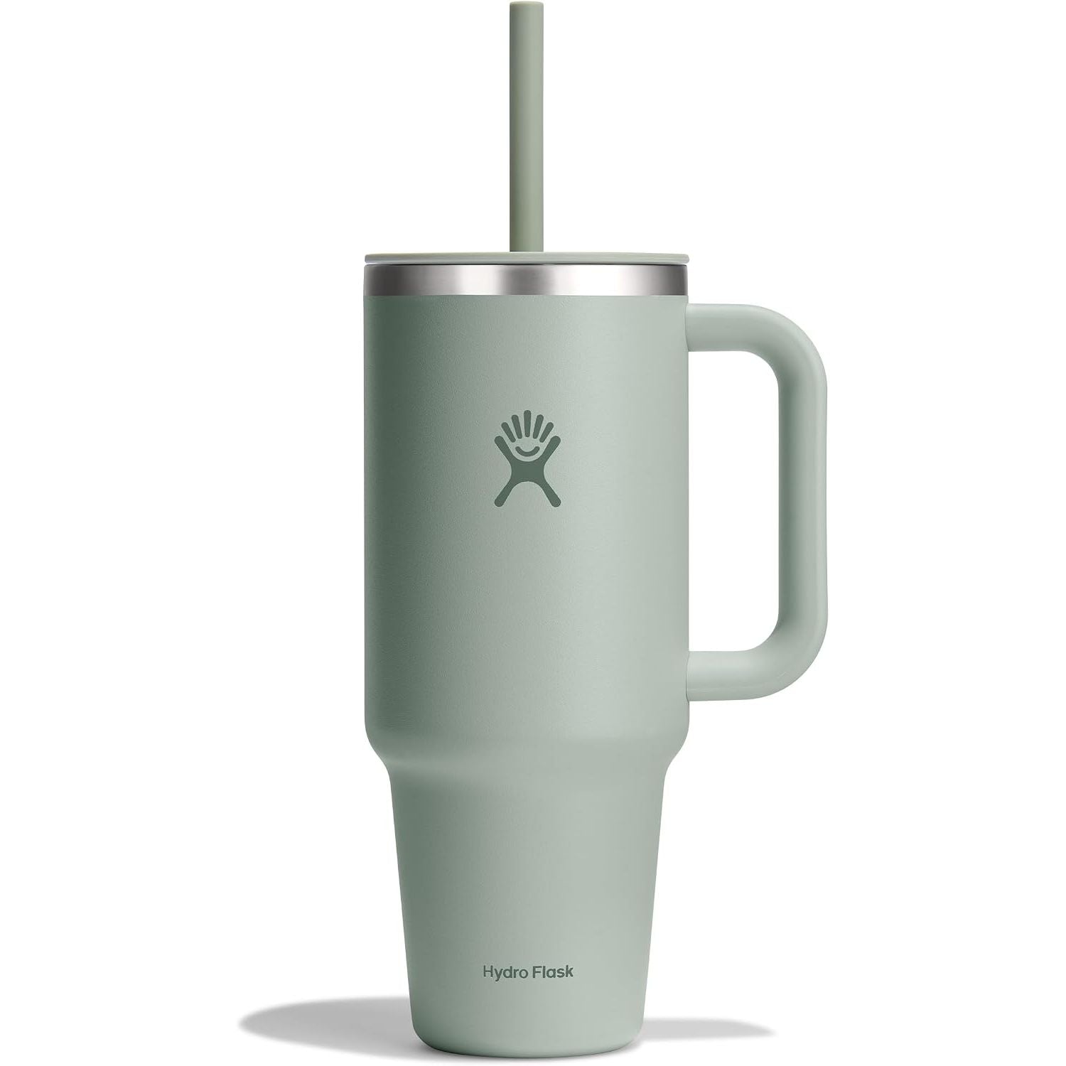 Hydro Flask Travel Tumbler mit Griff, Deckel und Trinkhalm – Isolierter Edelstahl, 40 Oz Trillium