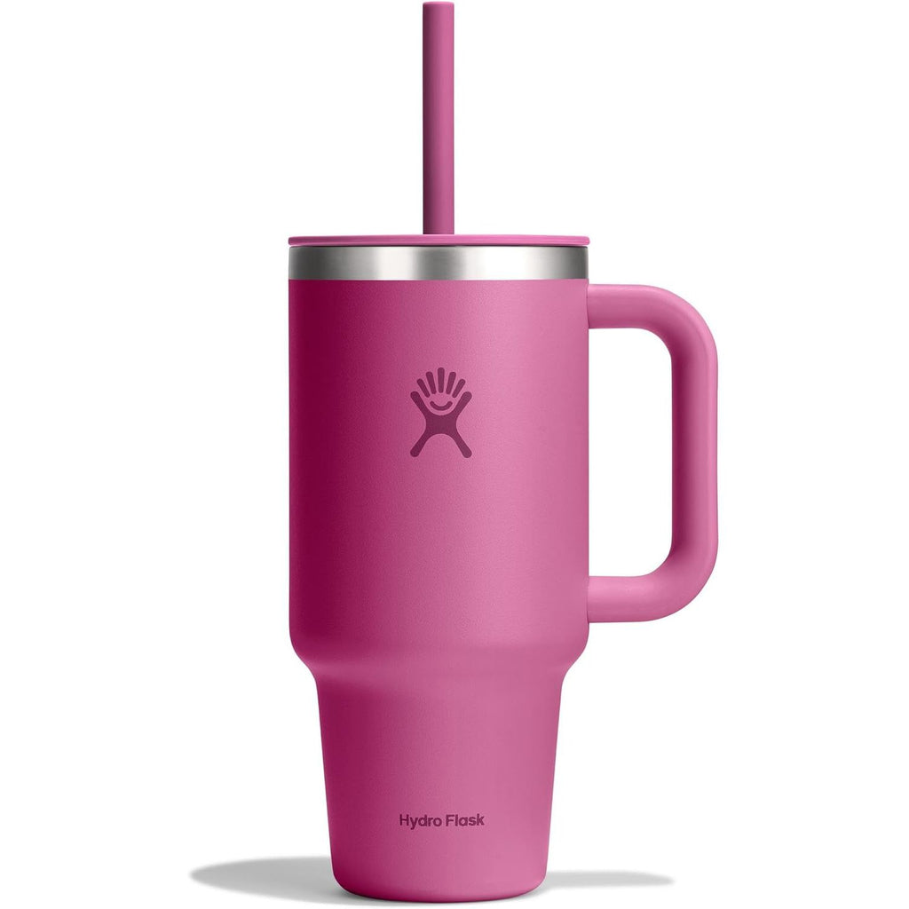 Hydro Flask Travel Tumbler mit Griff, Deckel und Trinkhalm – Isolierter Edelstahl, 40 Oz Trillium