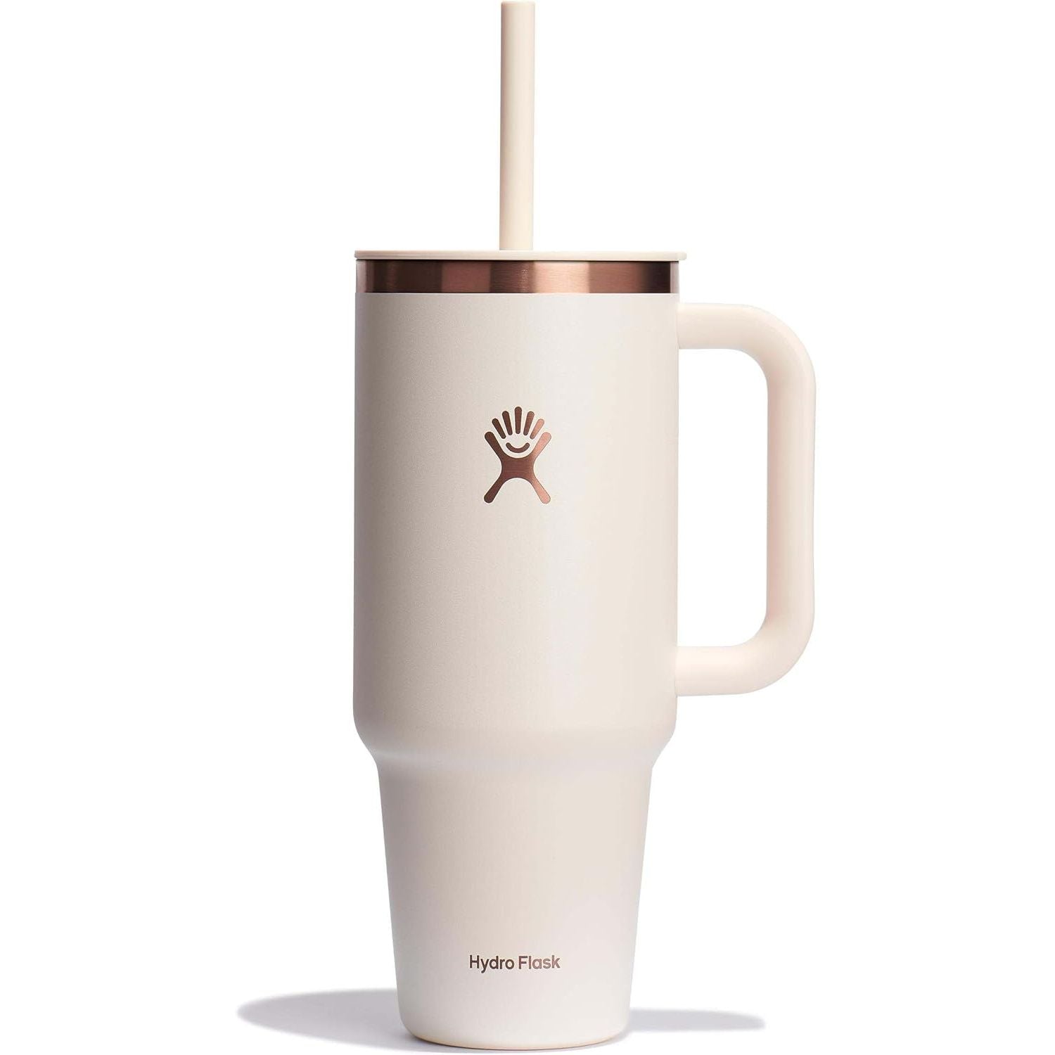 Hydro Flask Travel Tumbler mit Griff, Deckel und Trinkhalm – Isolierter Edelstahl, 40 Oz Trillium