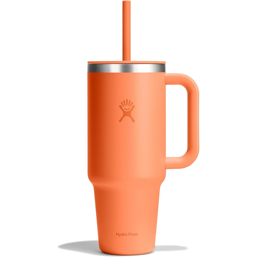 Hydro Flask Travel Tumbler mit Griff, Deckel und Trinkhalm – Isolierter Edelstahl, 40 Oz Trillium