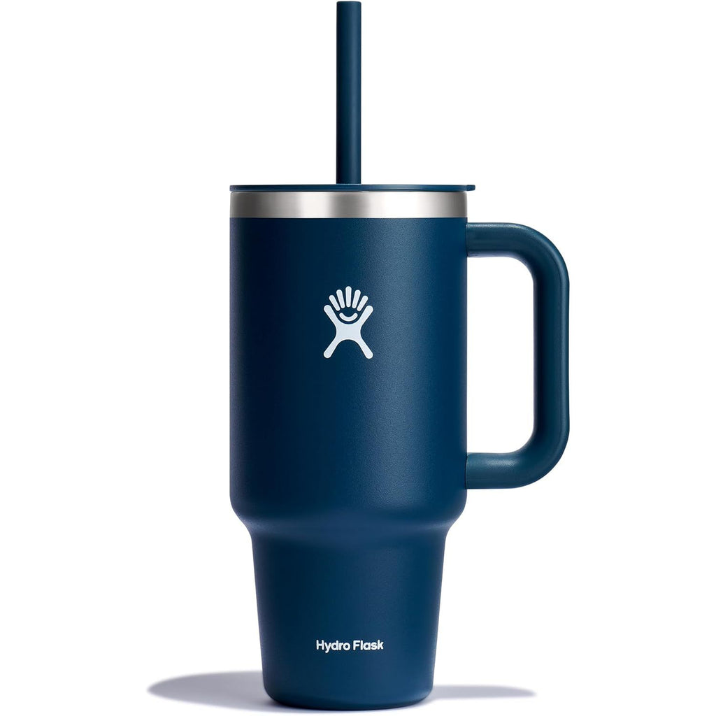 Hydro Flask Travel Tumbler mit Griff, Deckel und Trinkhalm – Isolierter Edelstahl, 40 Oz Trillium