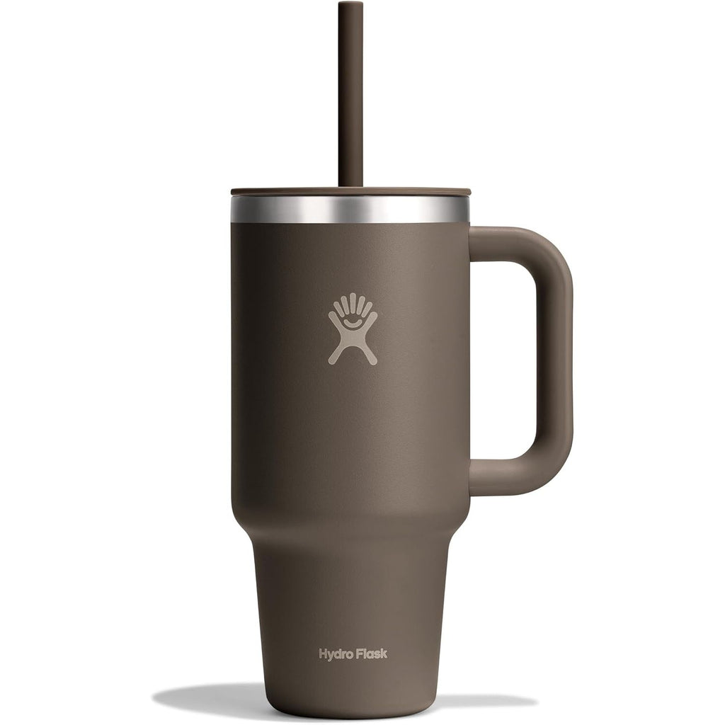 Hydro Flask Travel Tumbler mit Griff, Deckel und Trinkhalm – Isolierter Edelstahl, 40 Oz Trillium