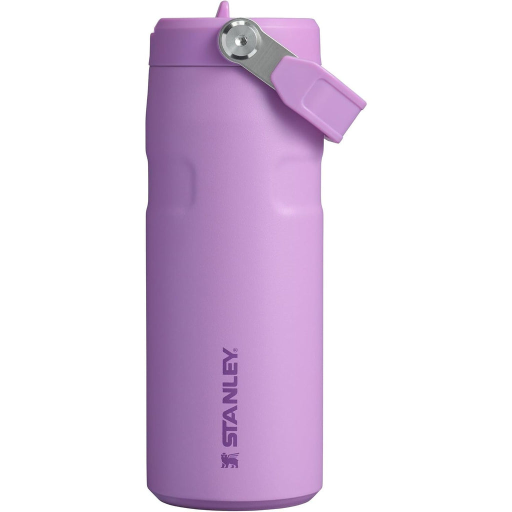 Stanley IceFlow Flip Straw 2.0 Wasserflasche 709 ml | Integrierter Strohhalm mit größerer Öffnung | Leicht und auslaufsicher | Isolierter Edelstahl | BPA-frei | Twilight