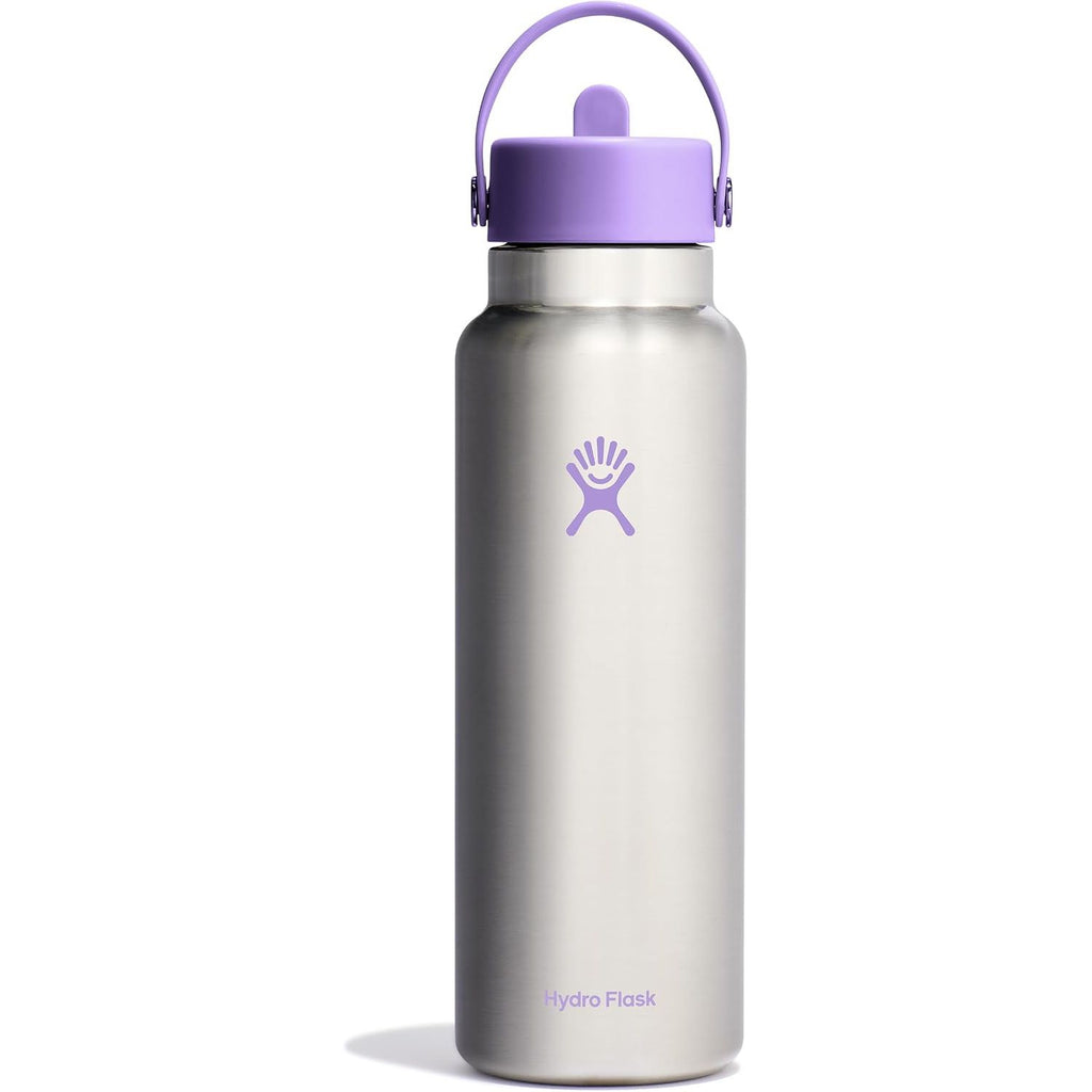 Hydro Flask Trinkflasche - Isolierter Edelstahl - Breiter Strohhalmdeckel, auslaufsicher, tropffrei in 32 Oz Fossil Brown