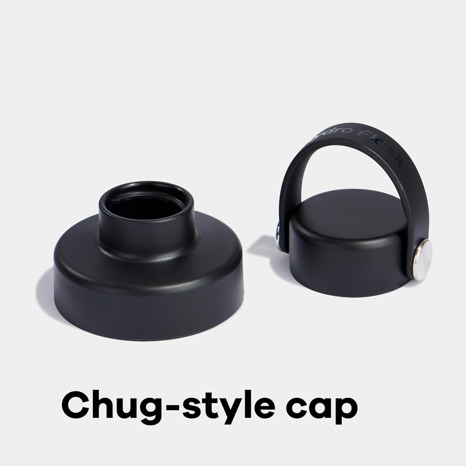 Hydro Flask Lightweight Wide Flex Chug Cap - Isolierte Edelstahl-Wasserflasche 16 Oz Obsidian