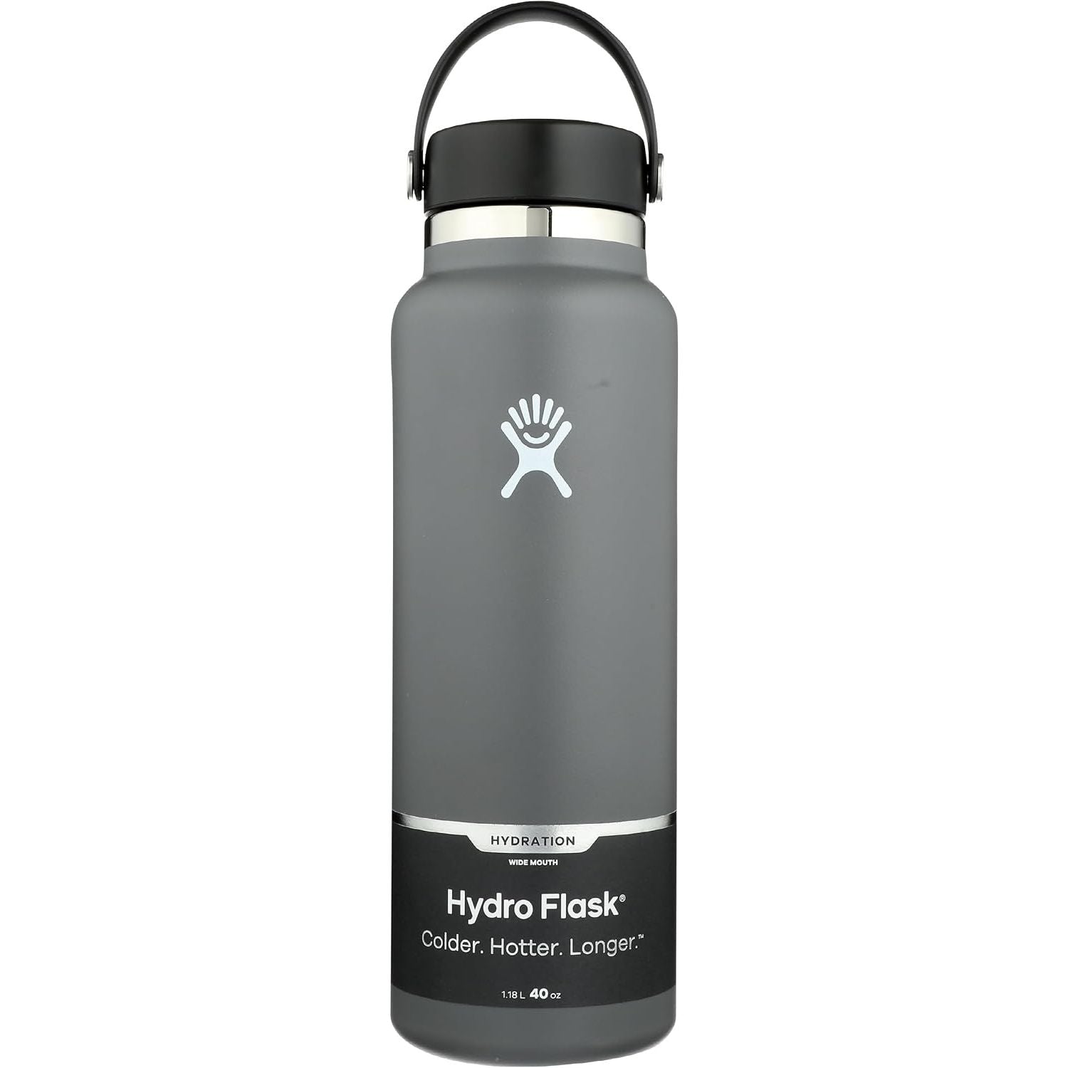 Hydro Flask Wasserflasche – isolierter Edelstahl – Weithals-Flex-Deckel, auslaufsicher, tropffrei und wiederbefüllbar, 590 ml Harbor Blue