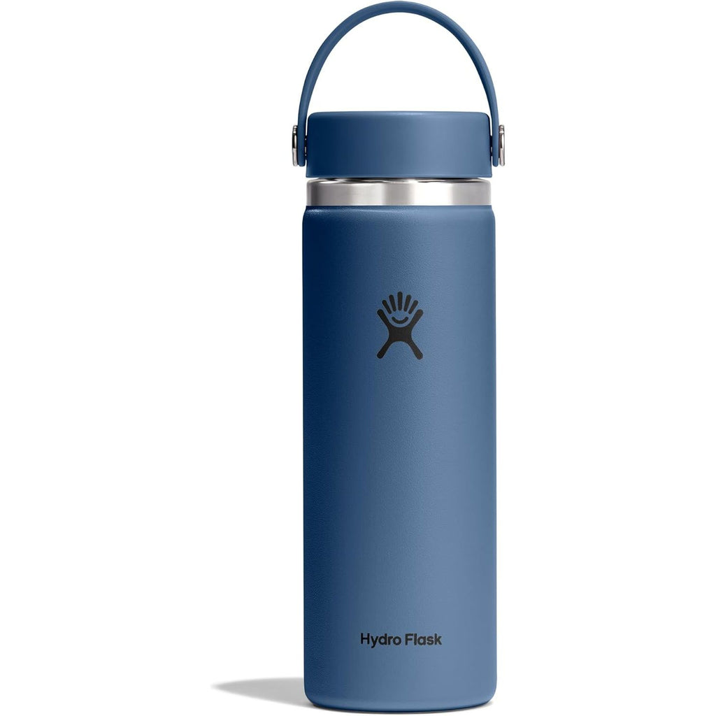 Hydro Flask Wasserflasche – isolierter Edelstahl – Weithals-Flex-Deckel, auslaufsicher, tropffrei und wiederbefüllbar, 590 ml Harbor Blue