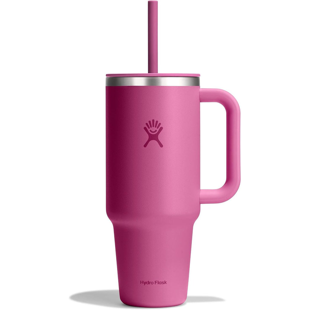 Hydro Flask Travel Tumbler mit Griff, Deckel und Trinkhalm – Isolierter Edelstahl, 40 Oz Trillium